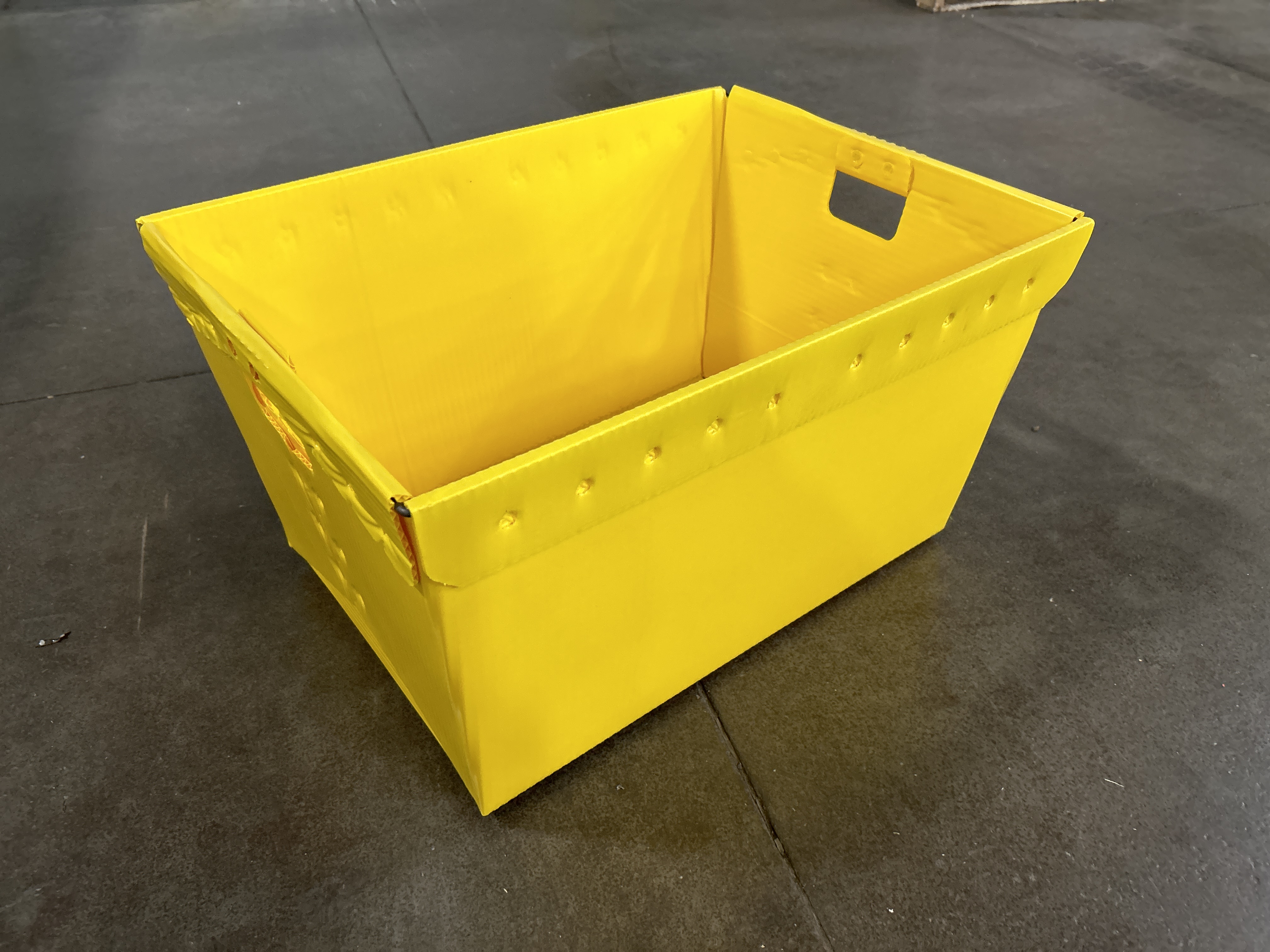 Tote - Corrugated Plastic Yellow
