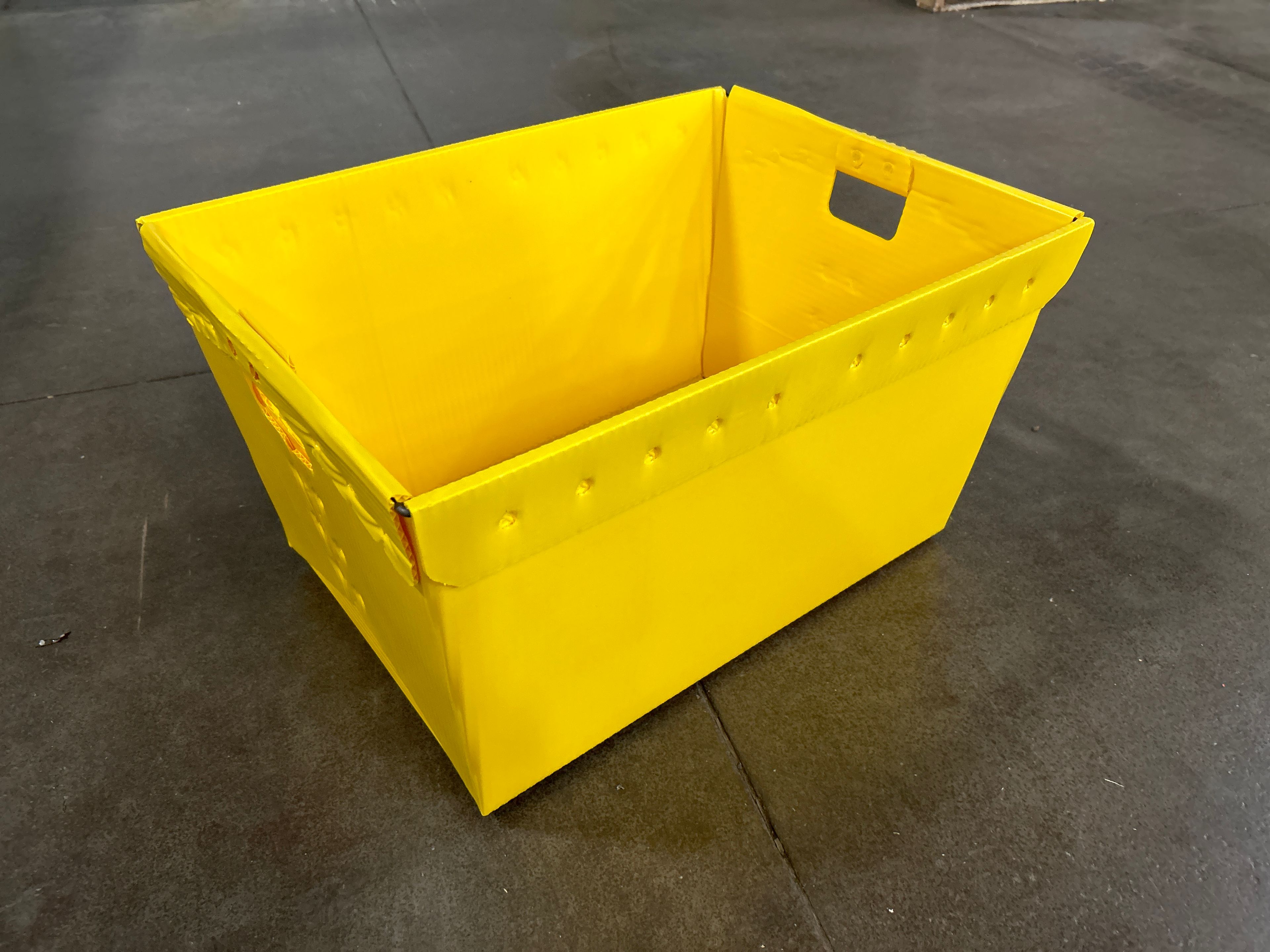 Tote - Corrugated Plastic Yellow