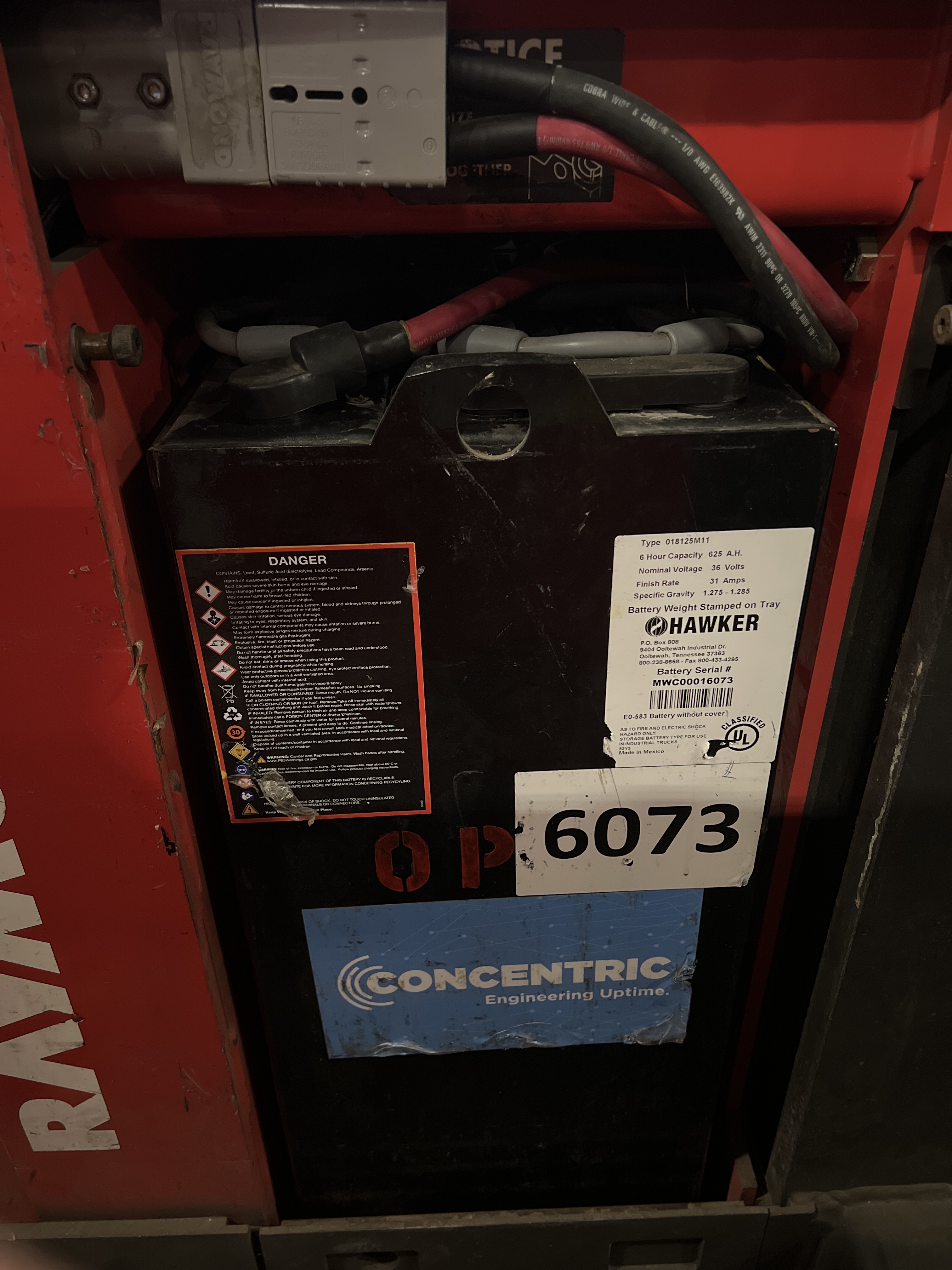 Battery - 36 Volt - Hawker - 2