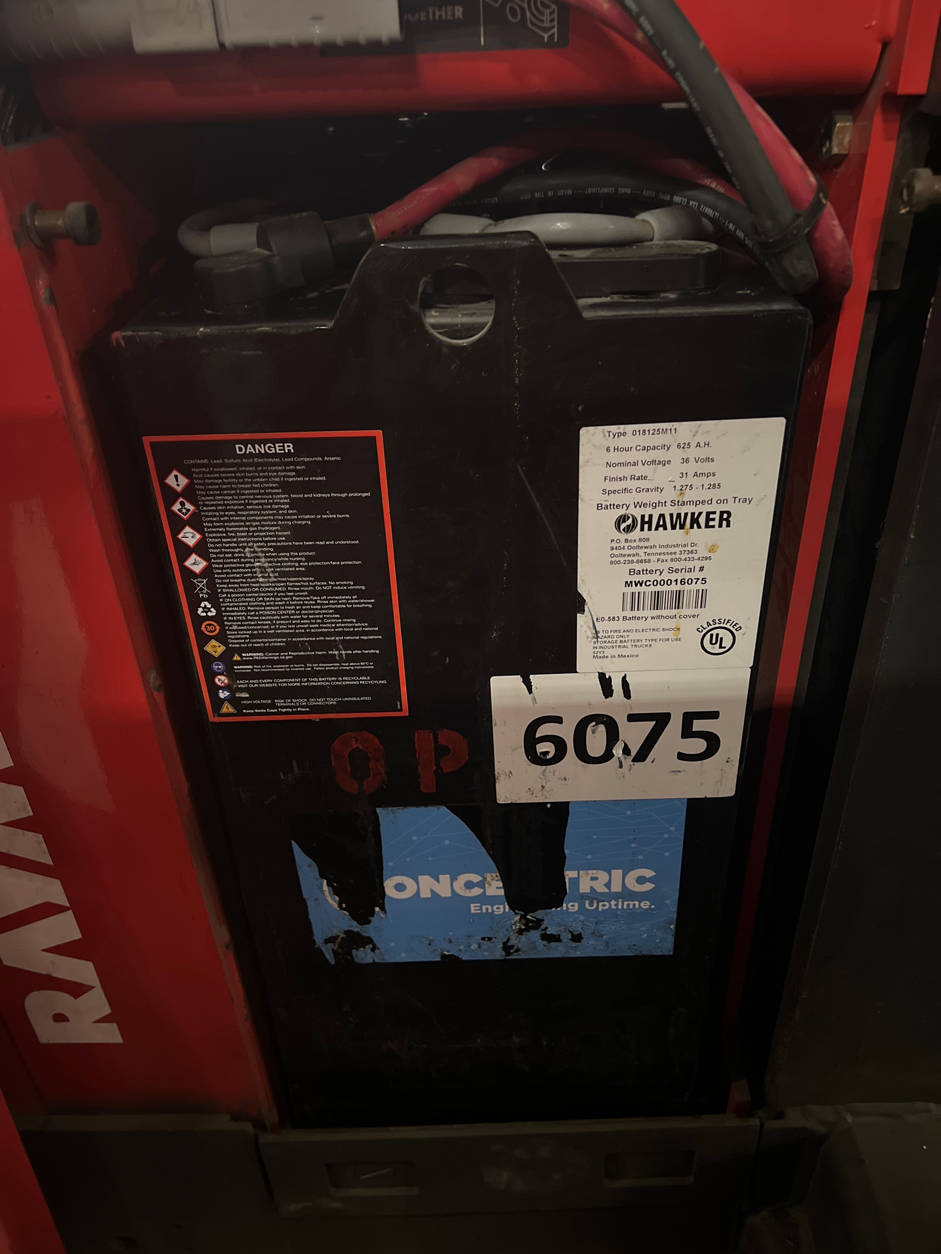 Battery - 36 Volt - Hawker - 2