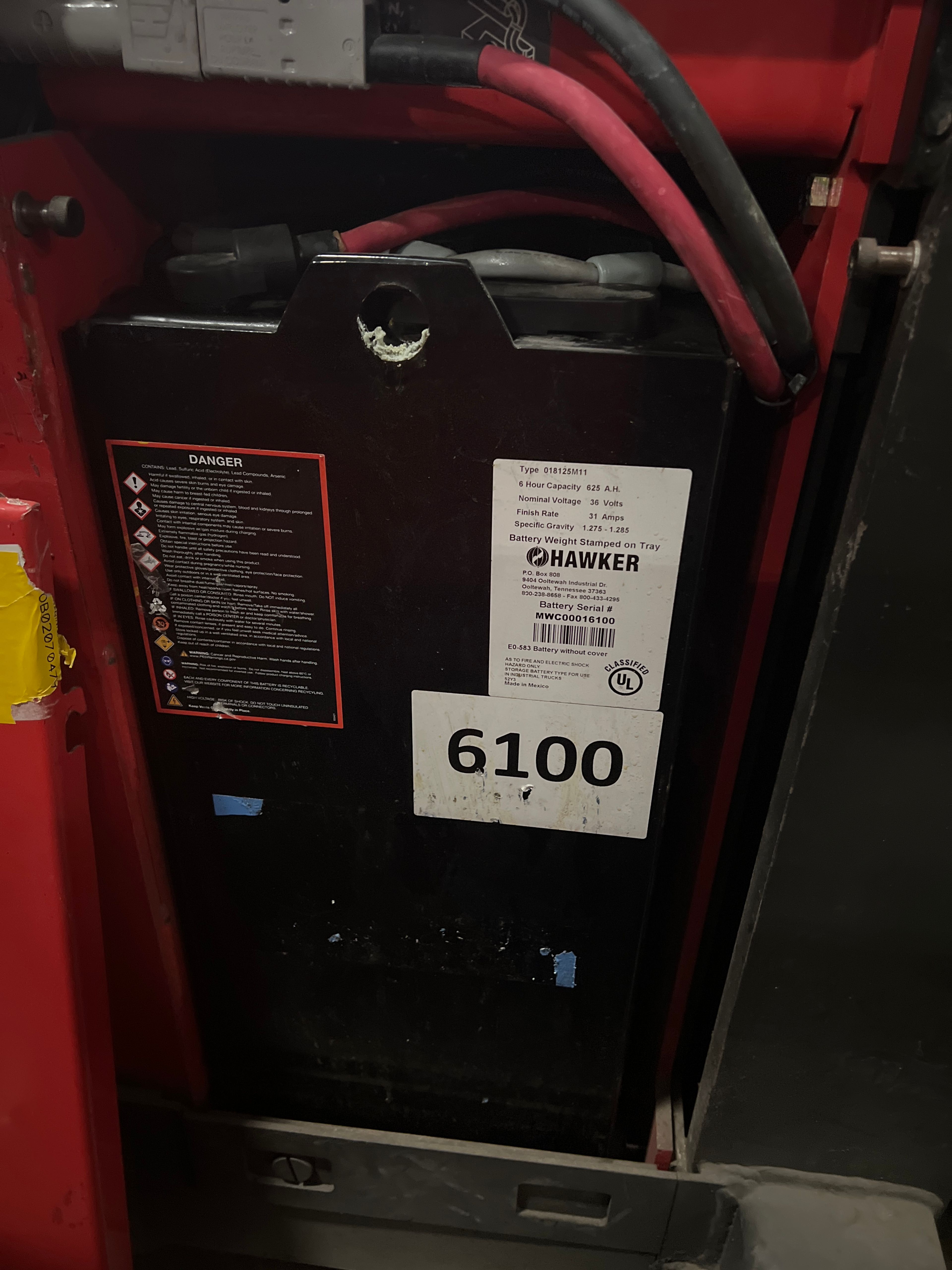 Battery - 36 Volt - Hawker - 2