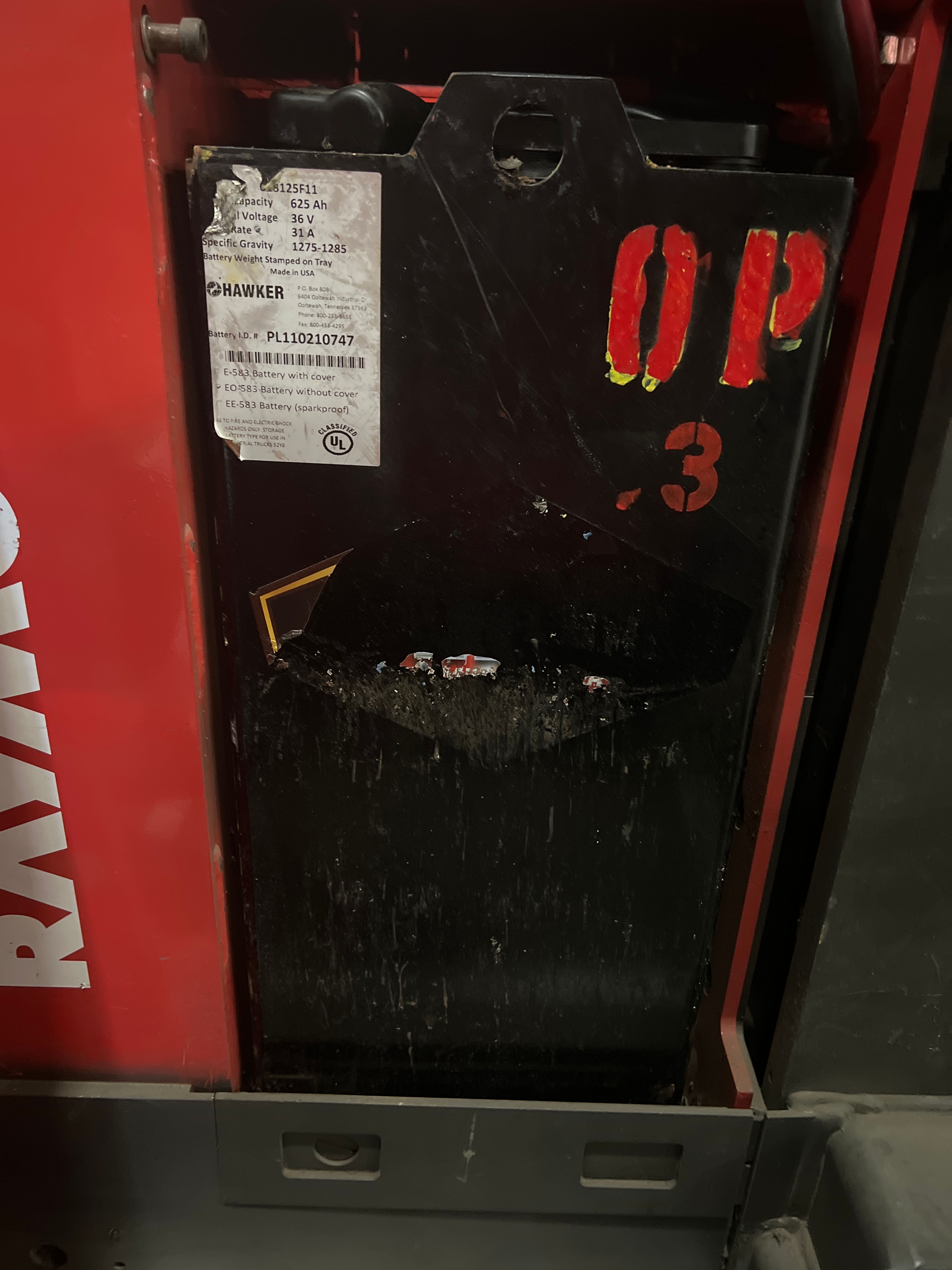 Battery - 36 Volt - Hawker - 2