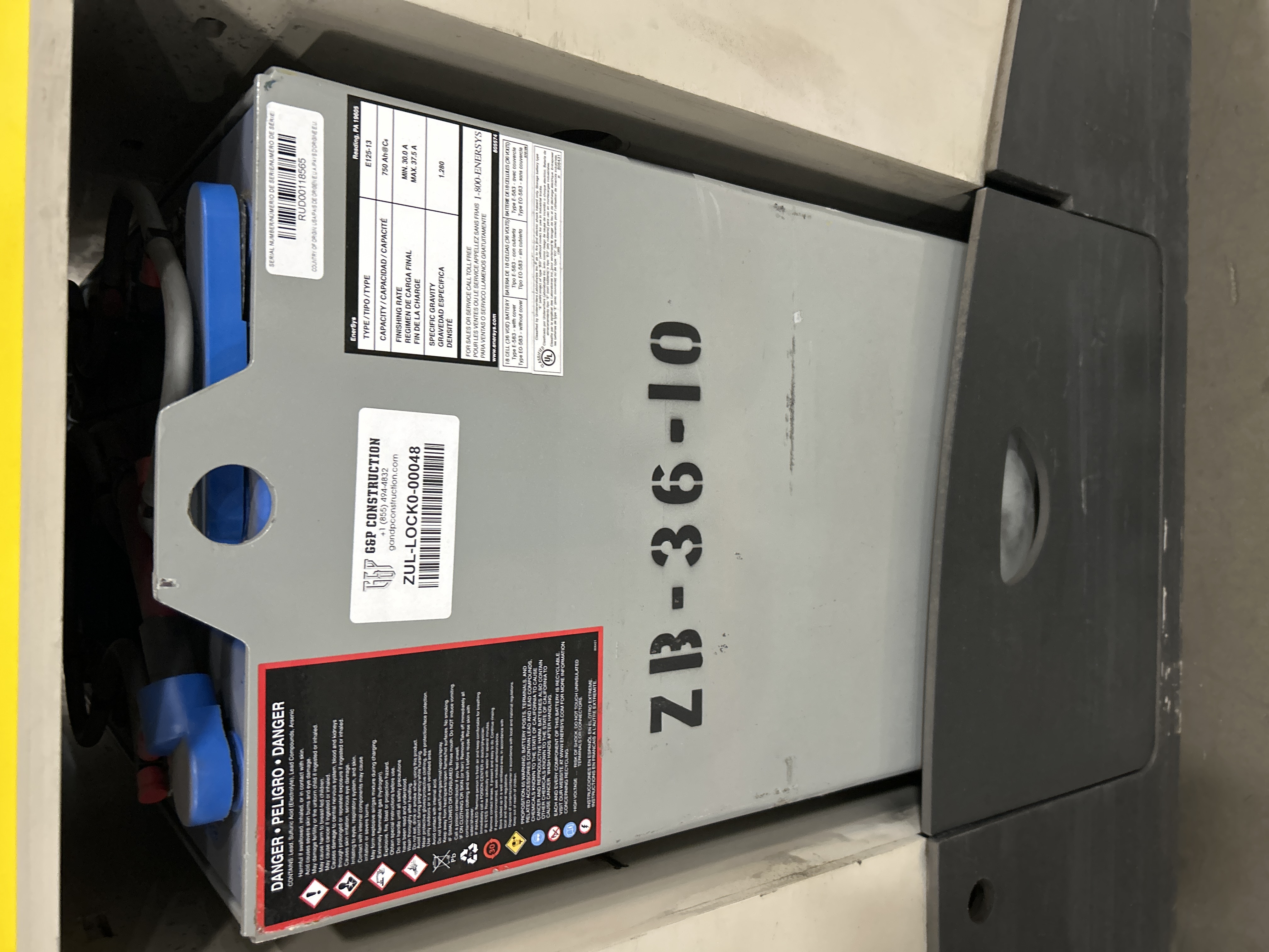 36 Volt Enersys Battery