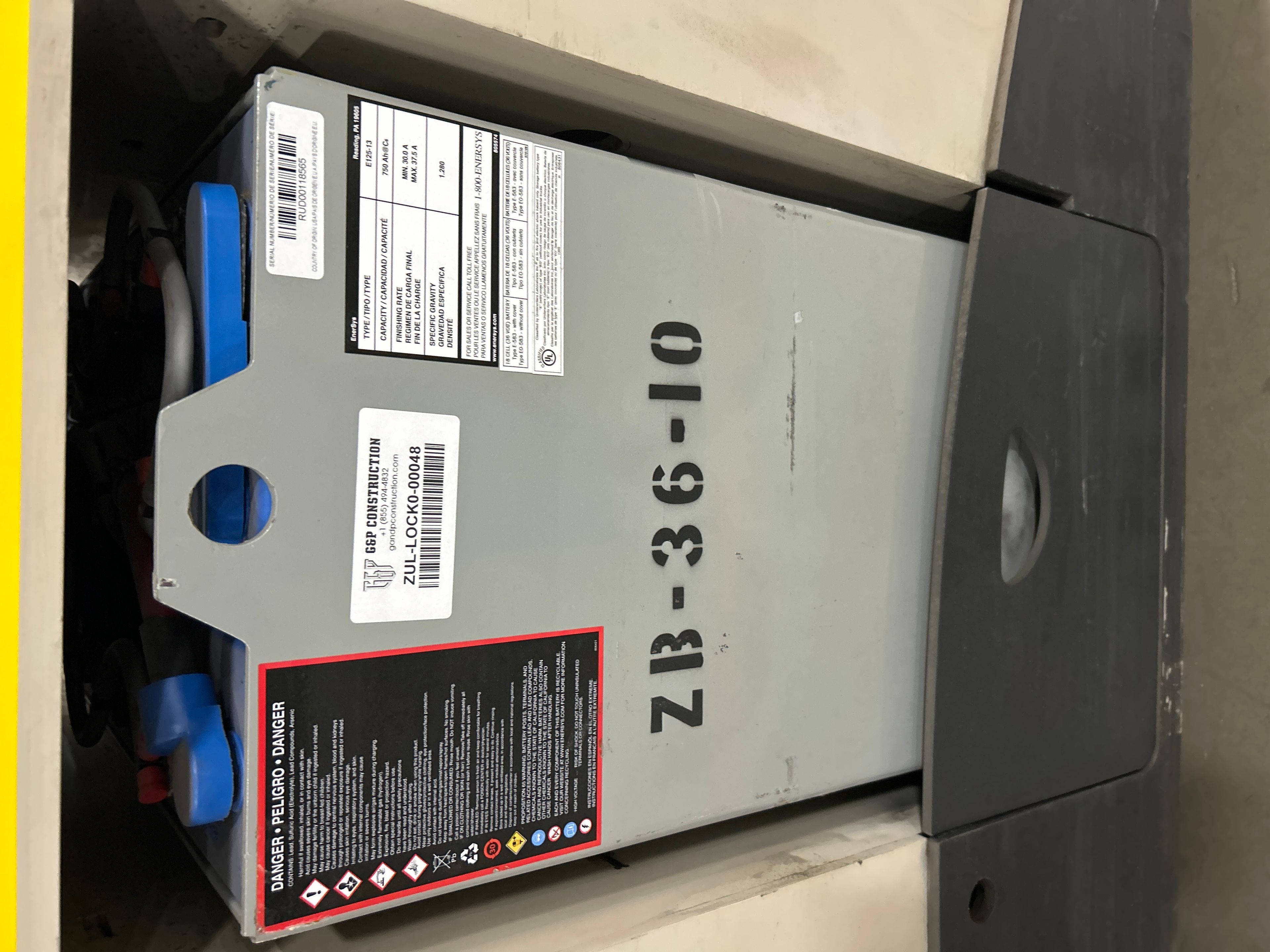 36 Volt Enersys Battery