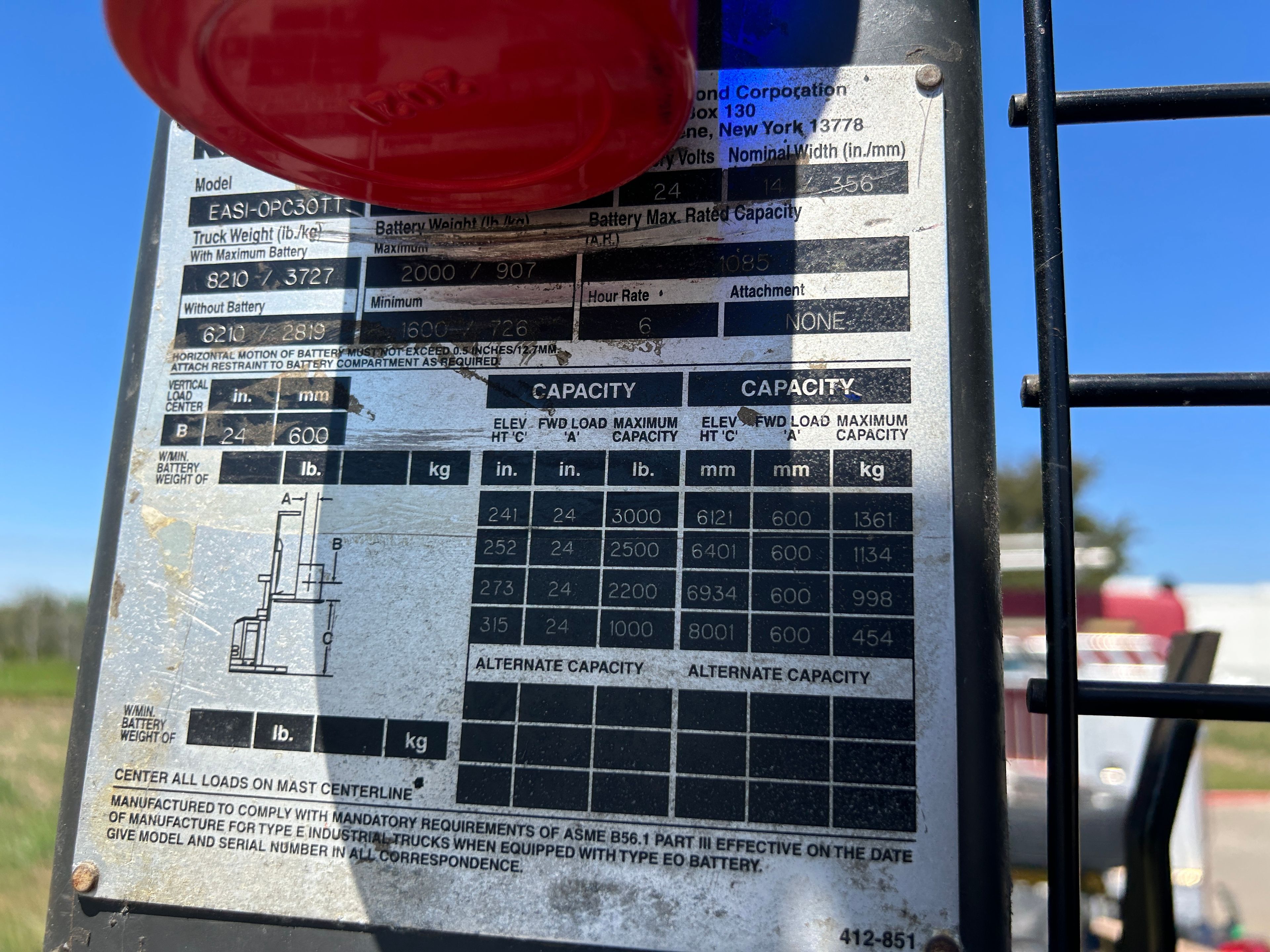 2004 Raymond EASI-OPC30TT Order Picker - Document 3