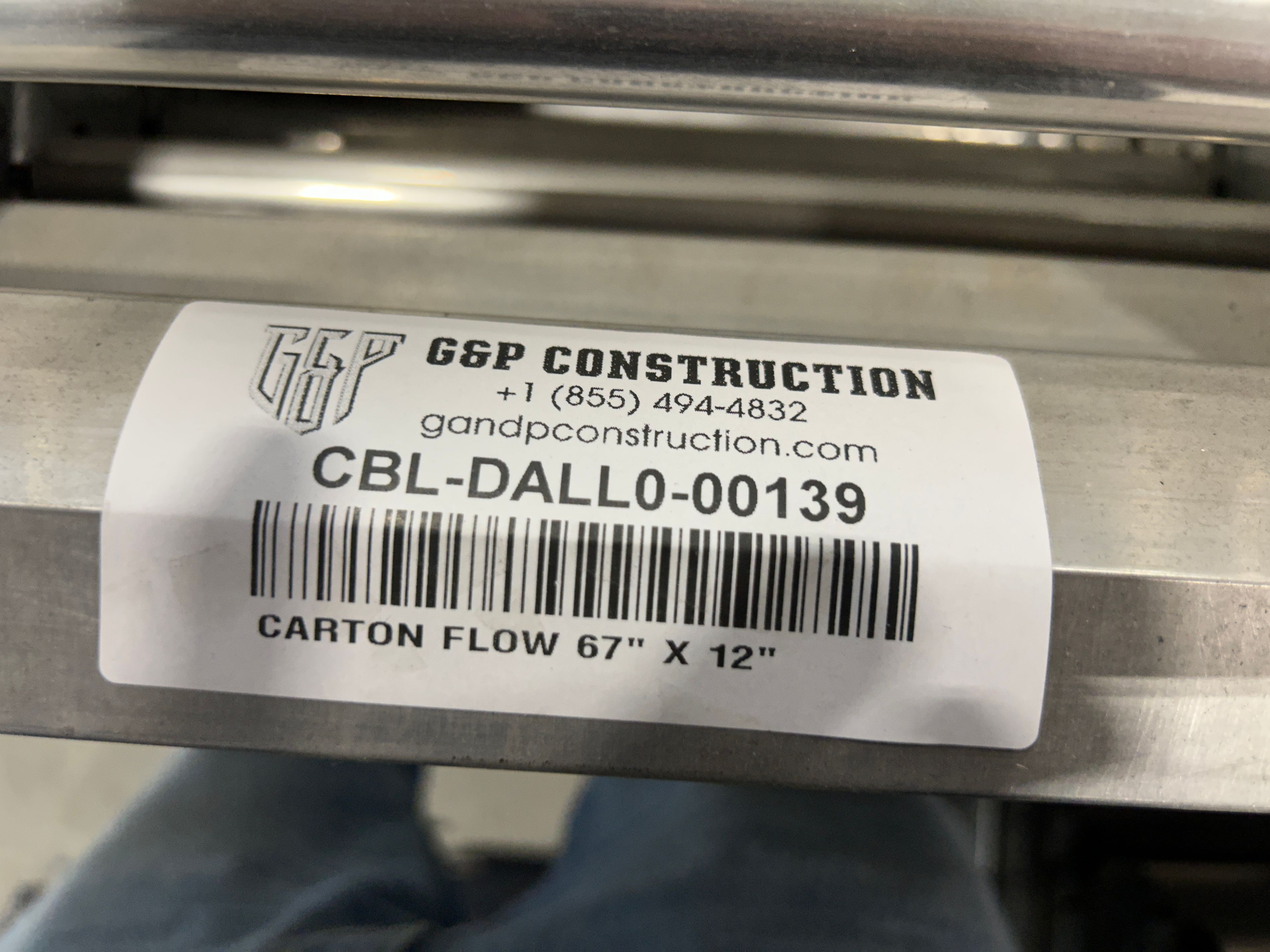 Carton Flow - 67" x 12" - Document 3