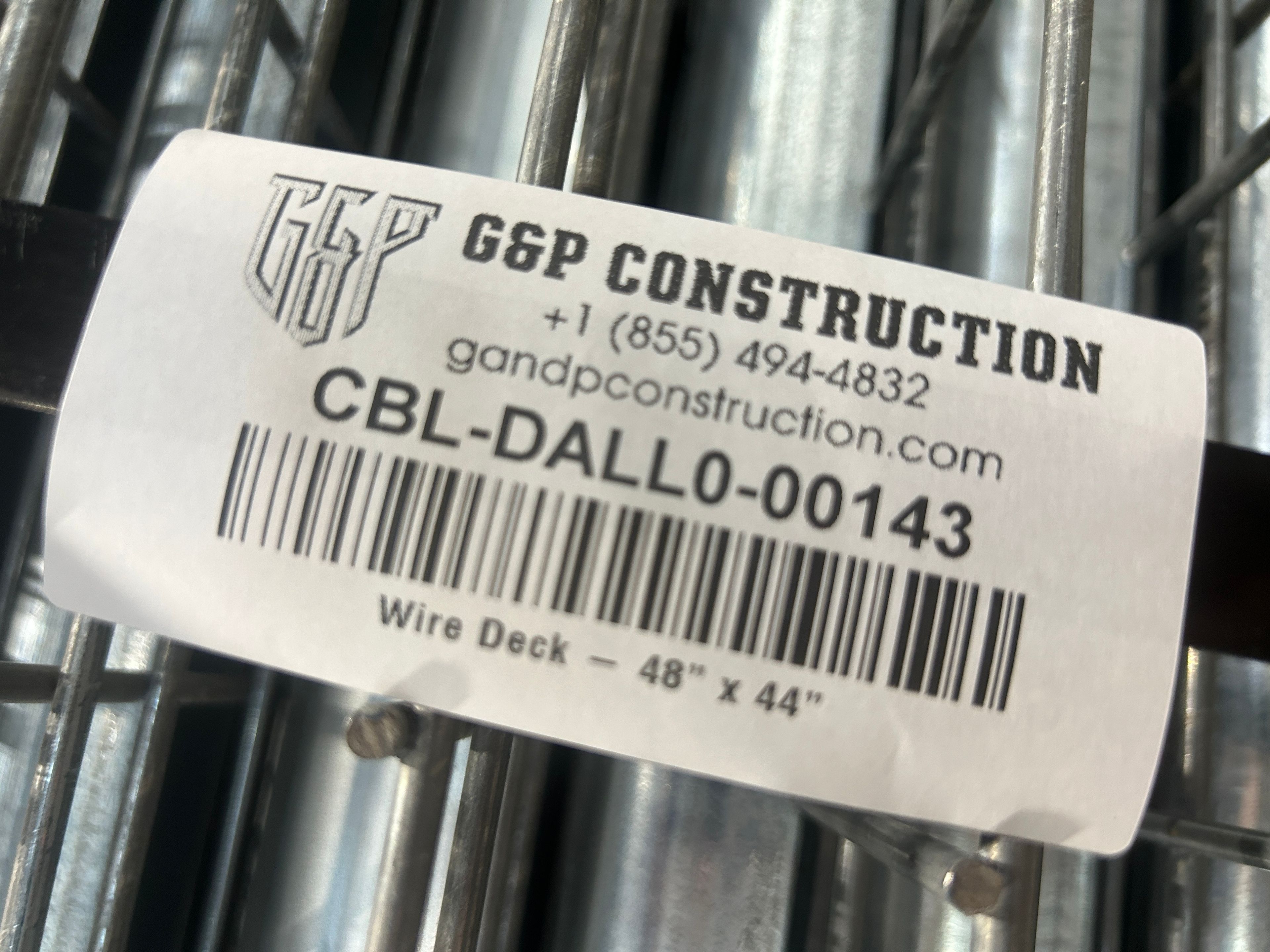 Wire Deck - 48" x 44" - Outside Waterfall - Document 2