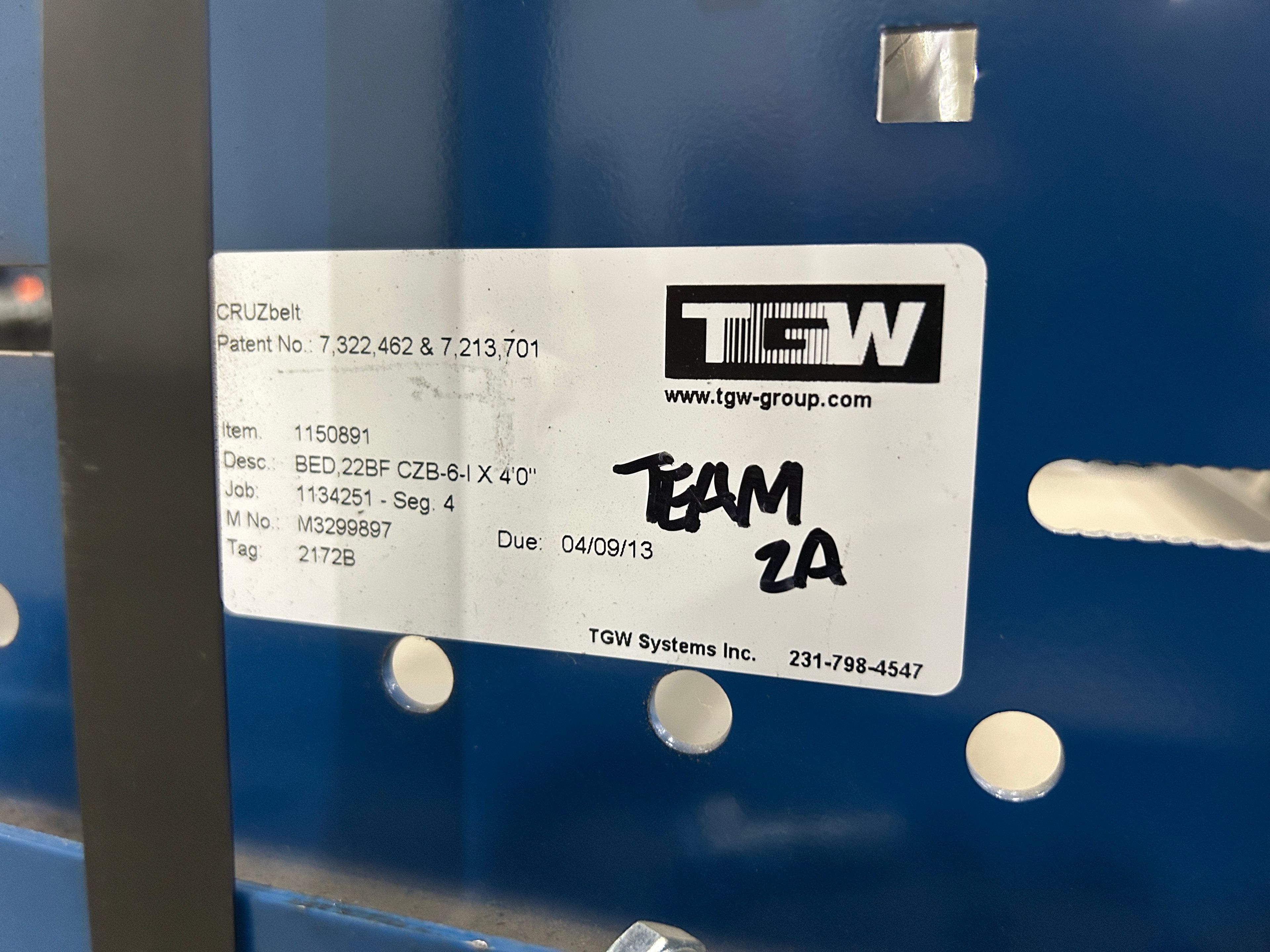 Conveyor - Bed - 22" x 48" - T - Document 2