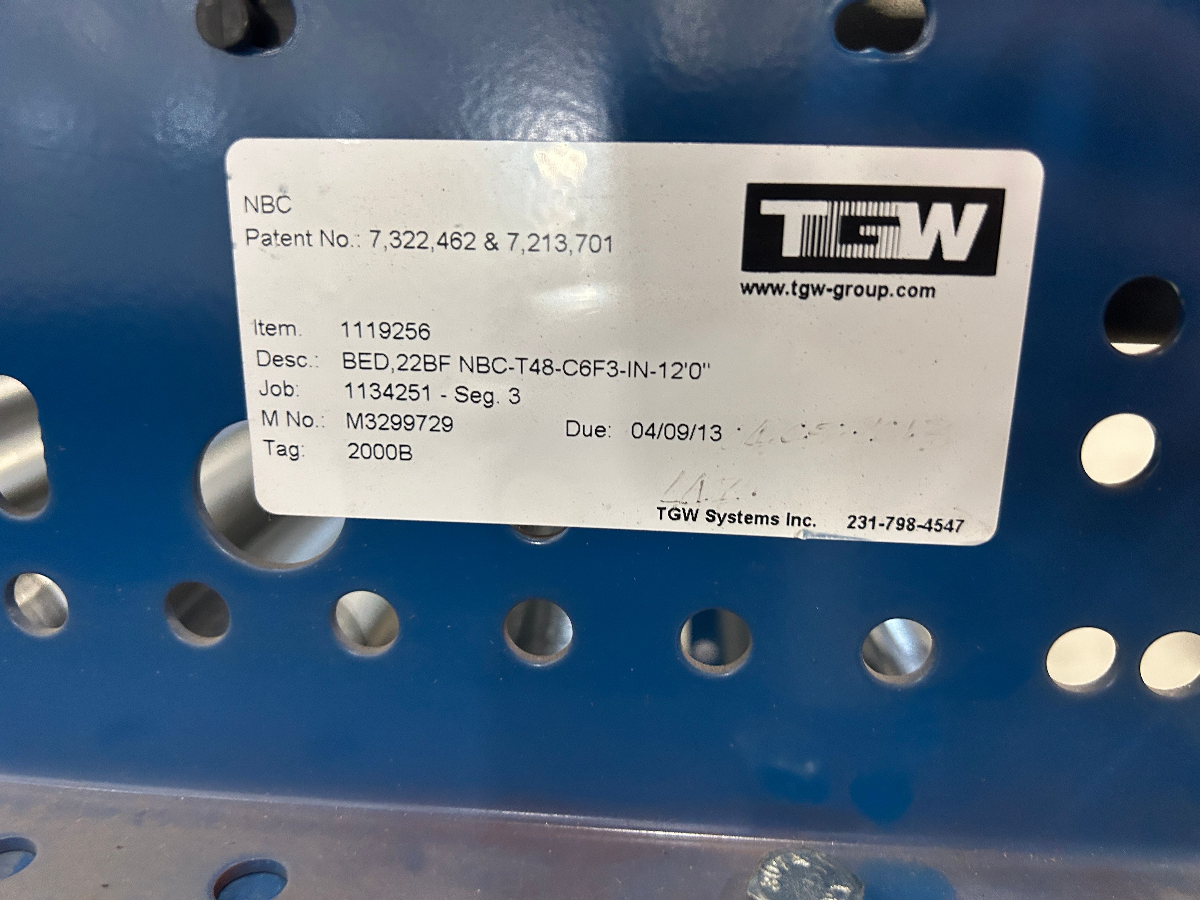 Conveyor - Bed - 22"  x 144" - - Document 2