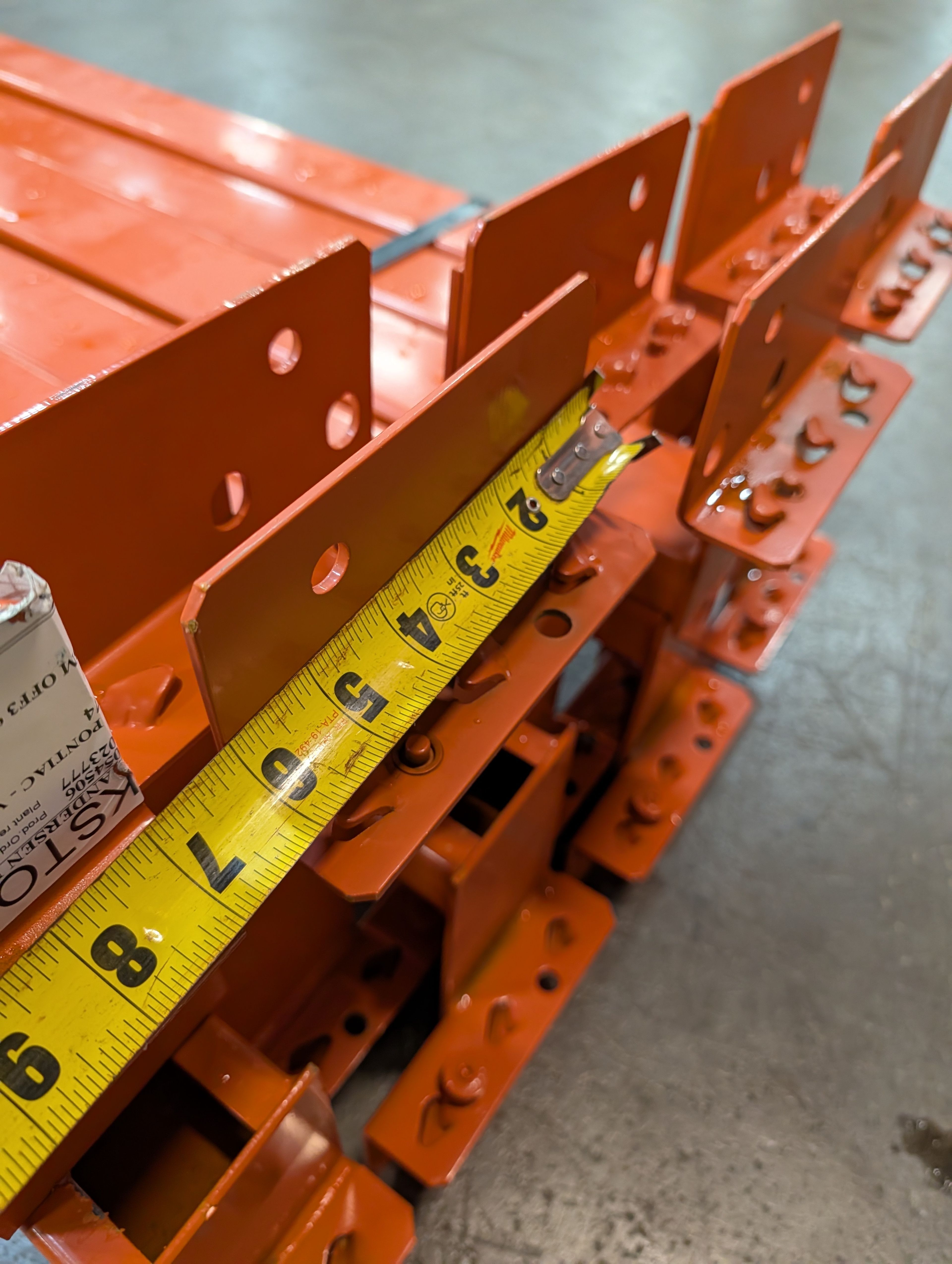 Backstop Beam - 96" x 3" - Teardrop(3" offset) - Document 7