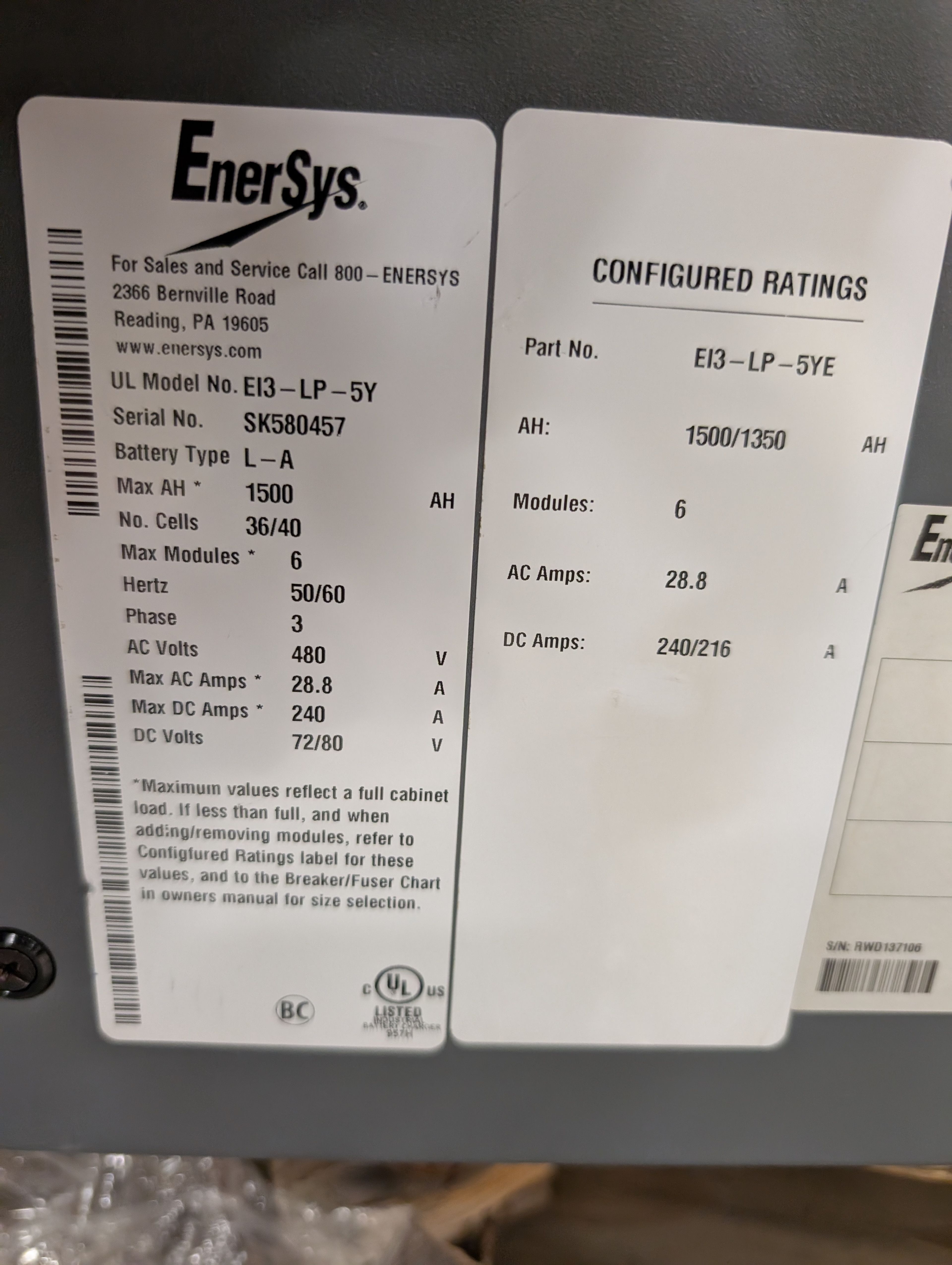 72v/80v Opportunity Charger - Document 2