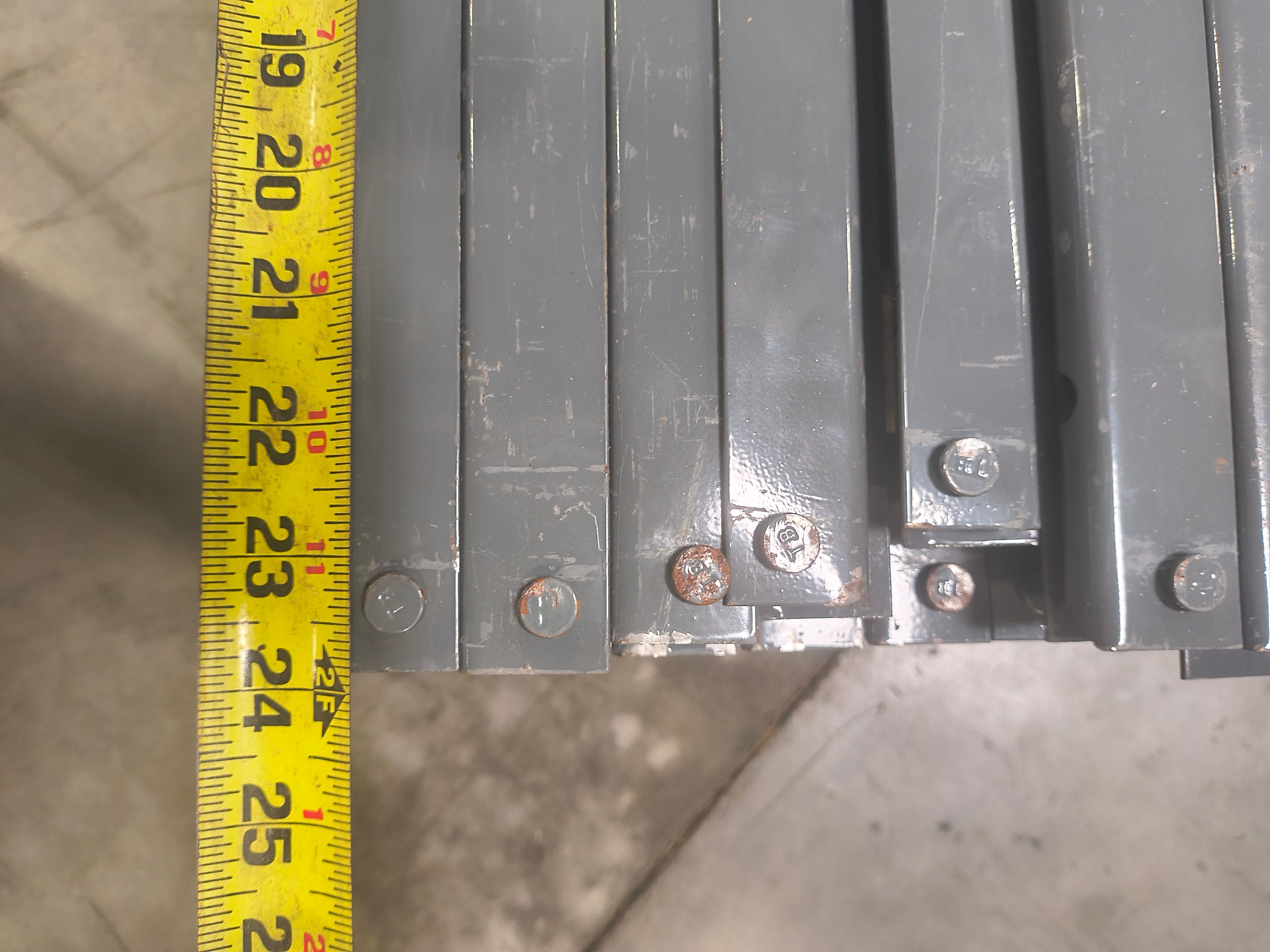Riveted Shelving - Center Side Beam 1.25" x 24" - Document 5
