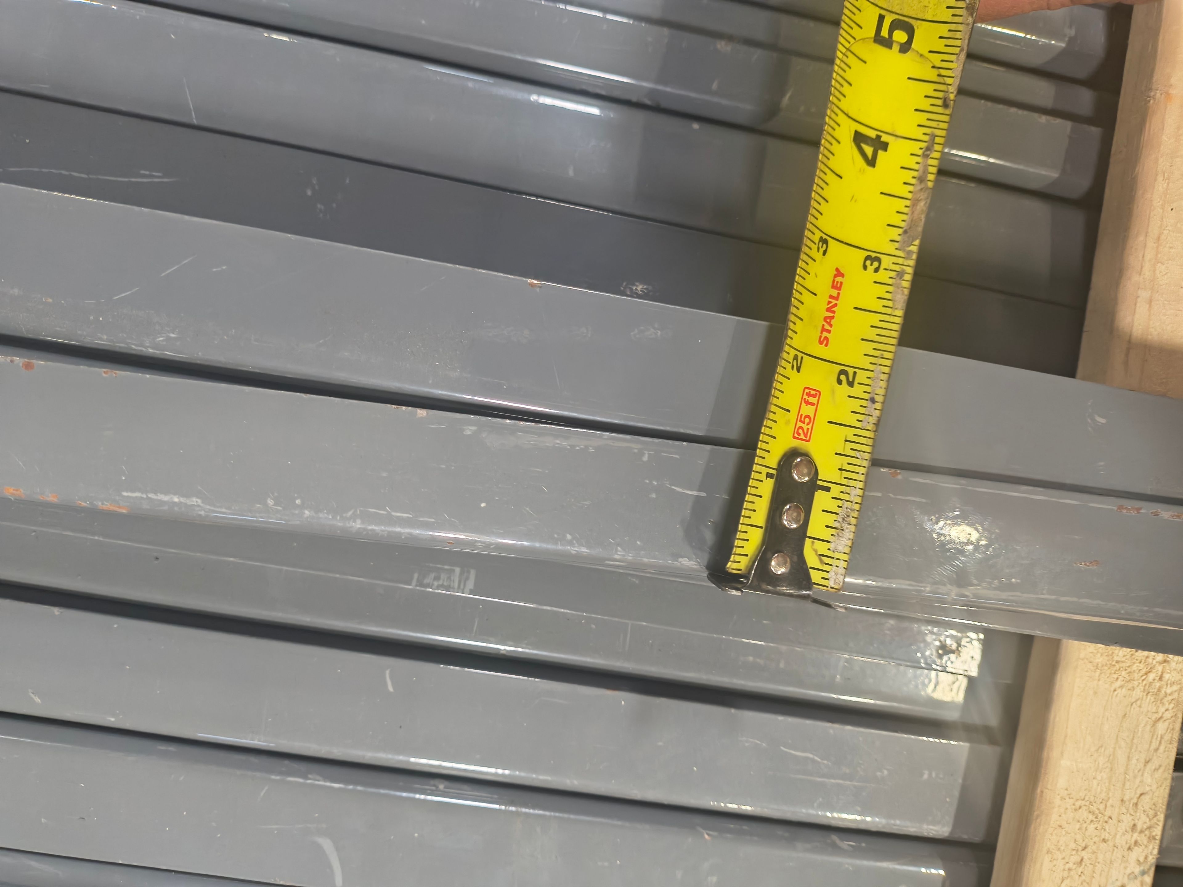 Riveted Shelving - front Center 1.25" x 48" - Document 6