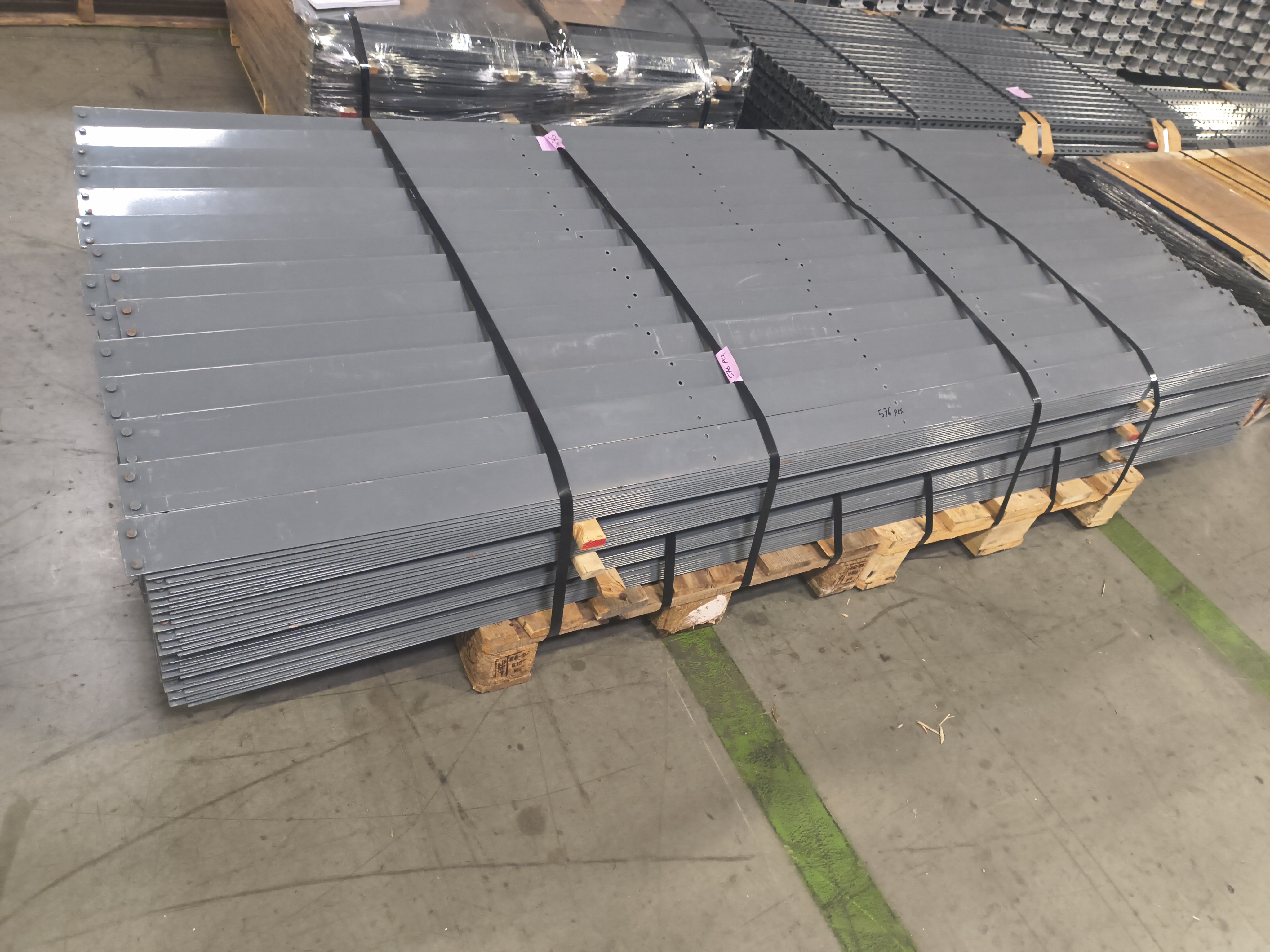 Rivet Shelving (Top, Bottom and Middle) Beam - 96" x 2 3/4"