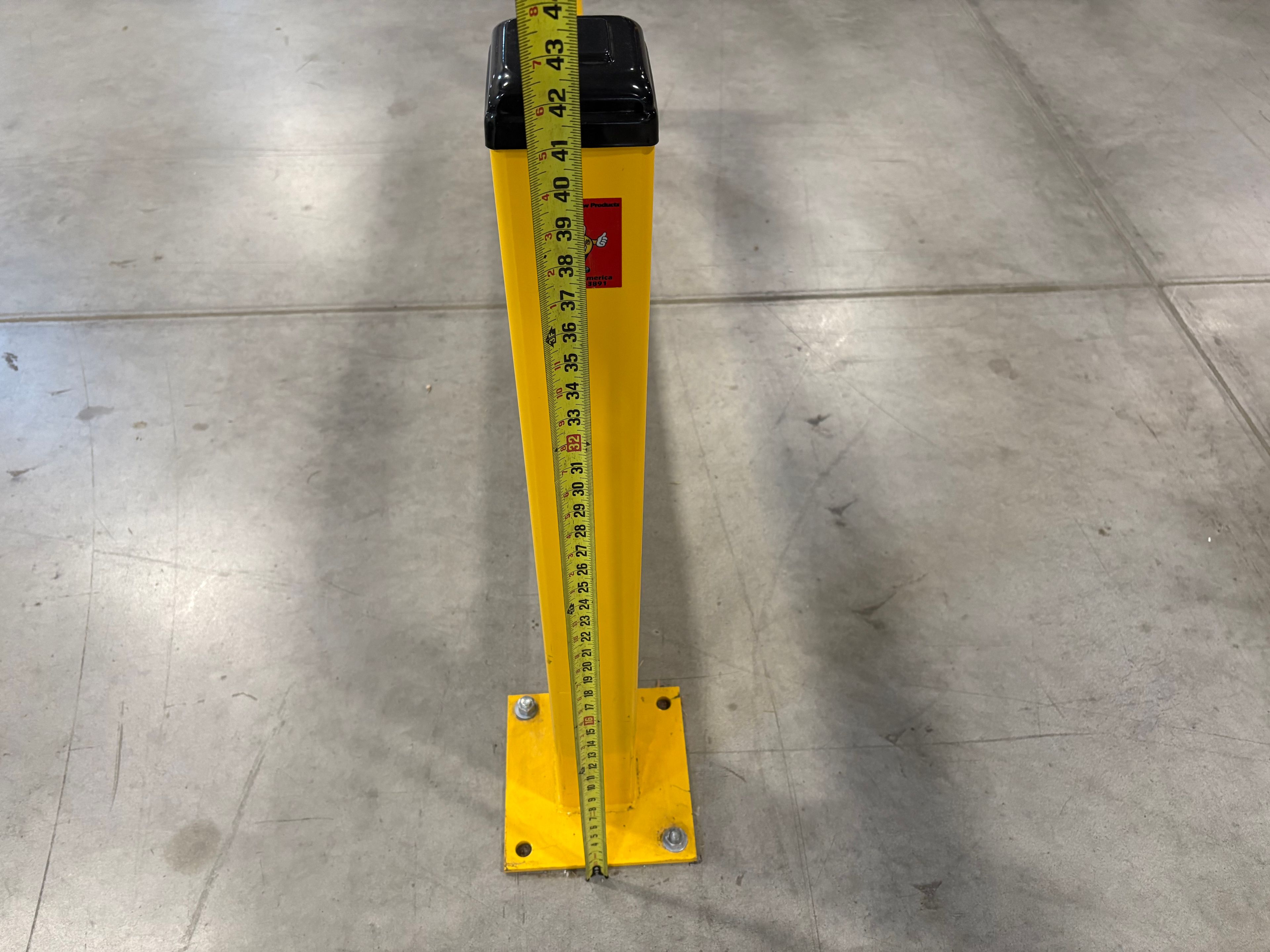 Guardrail Post - Double High "Save"ty - 4" x 4" x 42" - Slotted (No Bolt) - Document 2