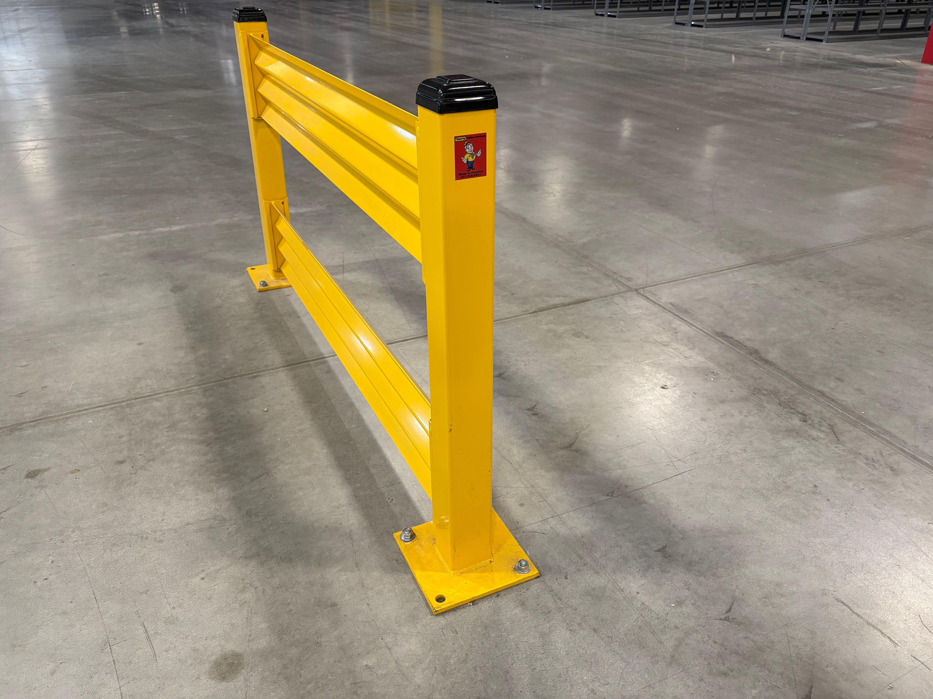 Guardrail Post - Double High "Save"ty - 4" x 4" x 42" - Slotted (No Bolt) - Document 1