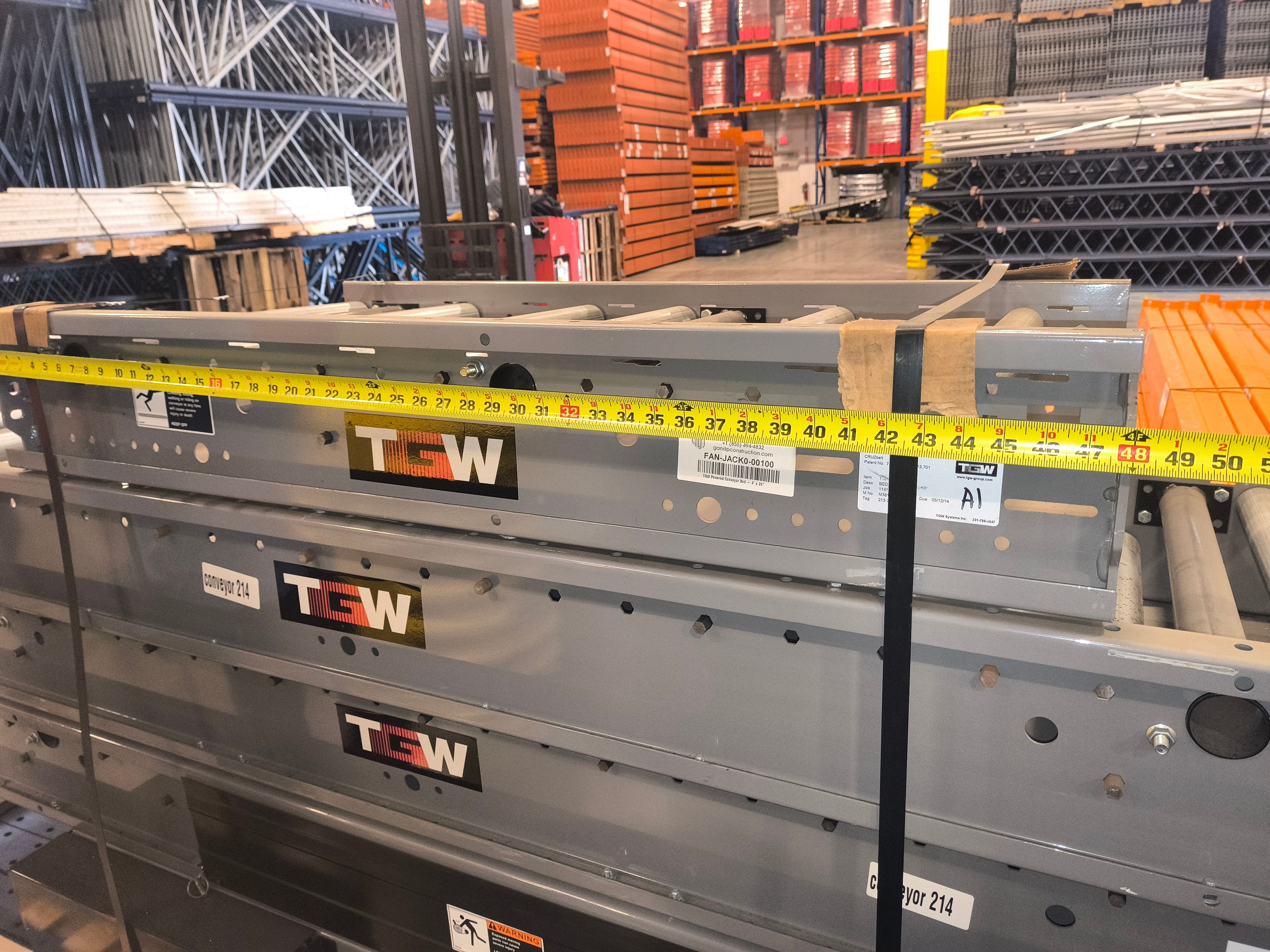 TGW Powered Conveyor Bed - 10' - Document 5