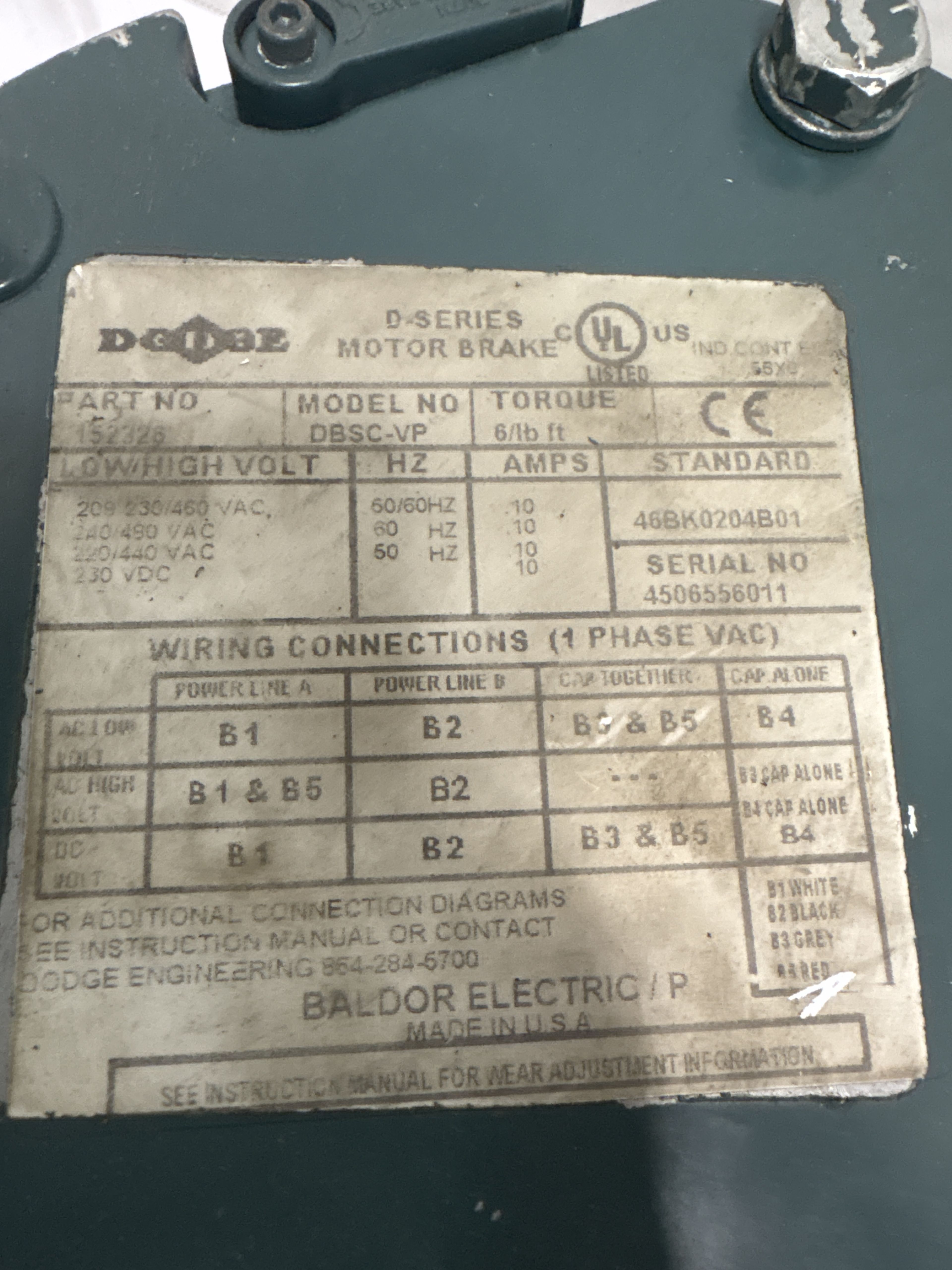 Baldor Reliance - 3 HP Electric Motor - VUHM3611T - Document 1