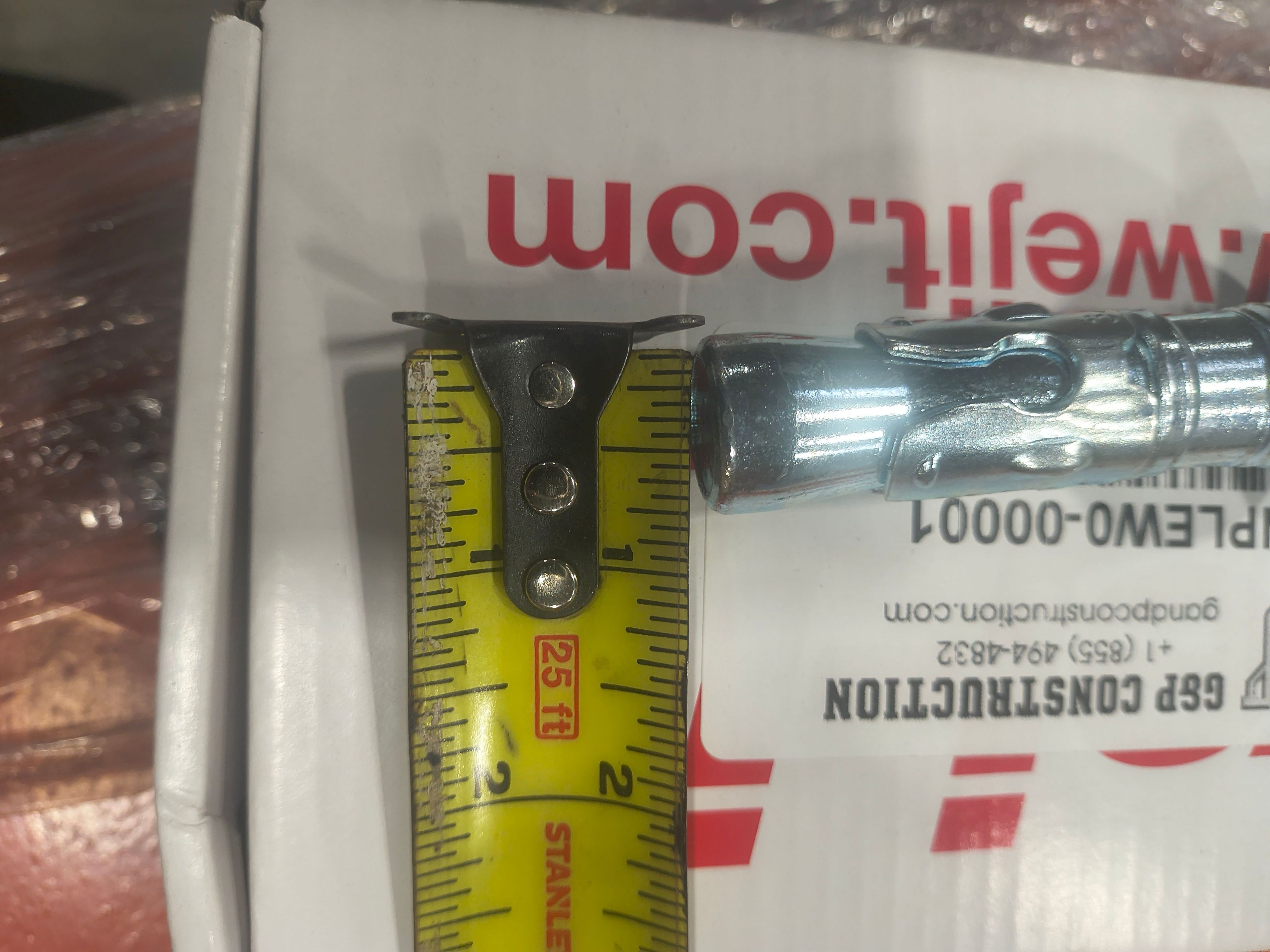 Wej-It Anchor 4.25" x ,75" - Document 3