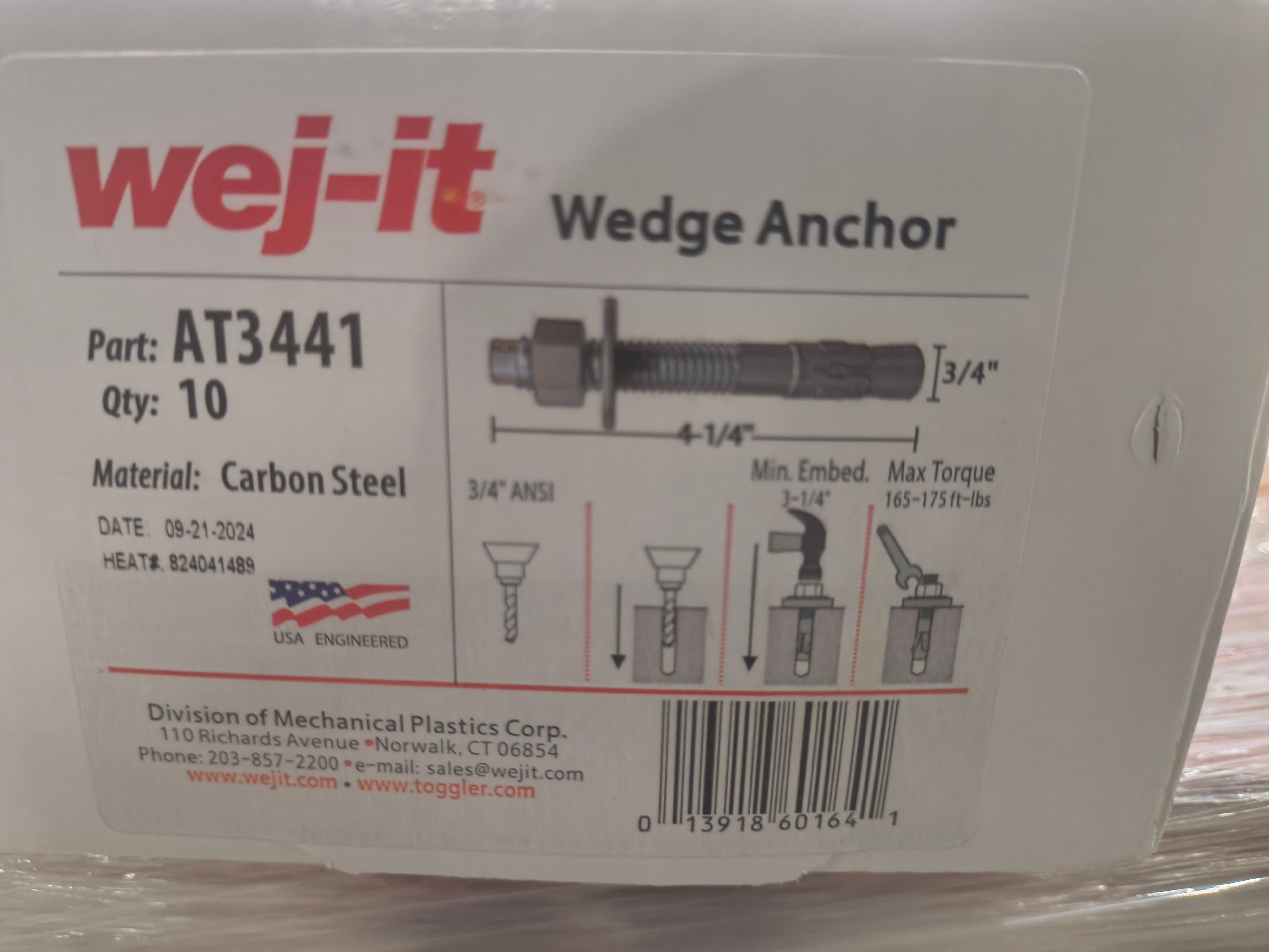 Wej-It Anchor 4.25" x ,75" - Document 5