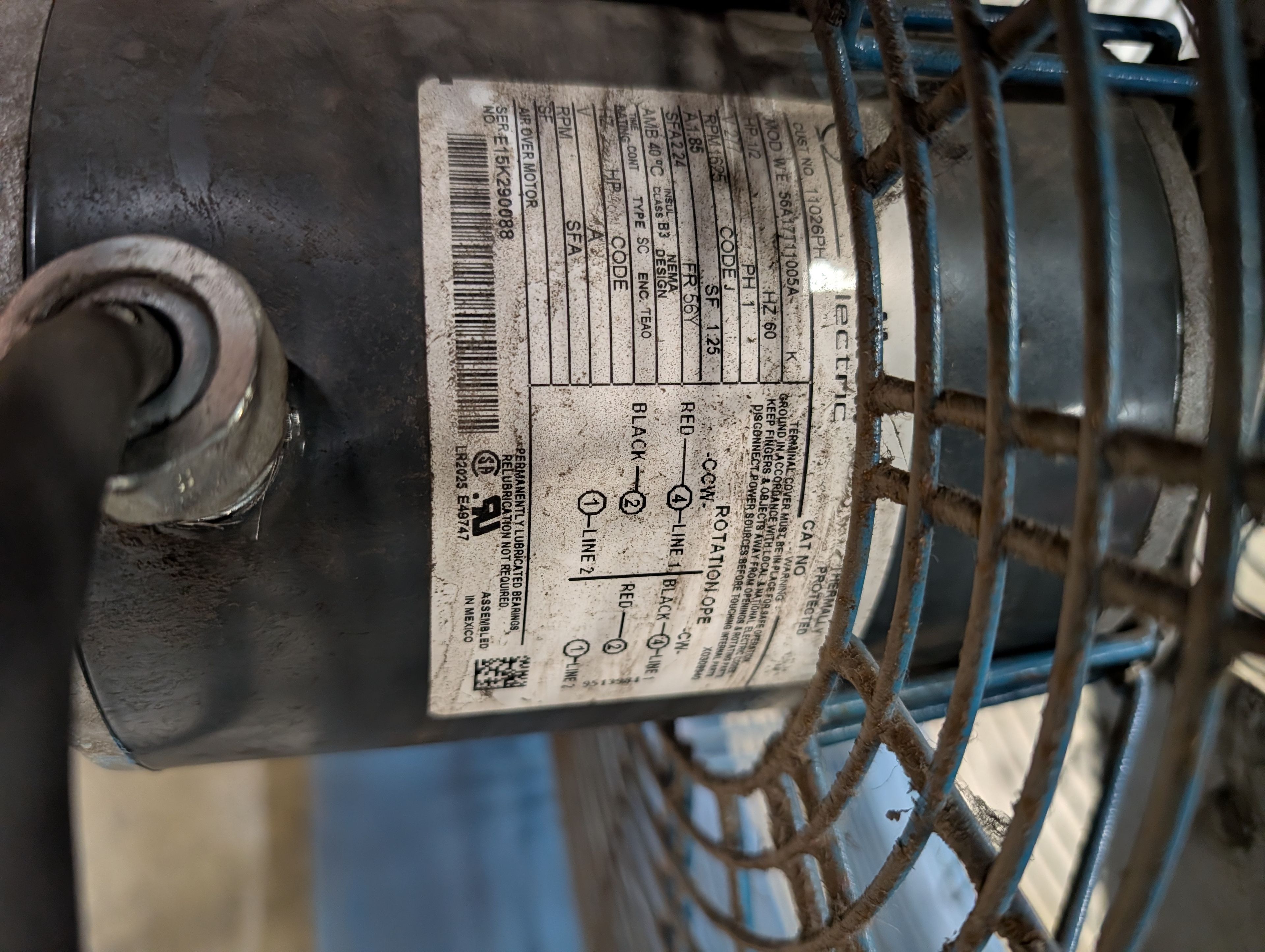 22" Patterson warehouse Fan - 277V w/oscillator  - Document 3