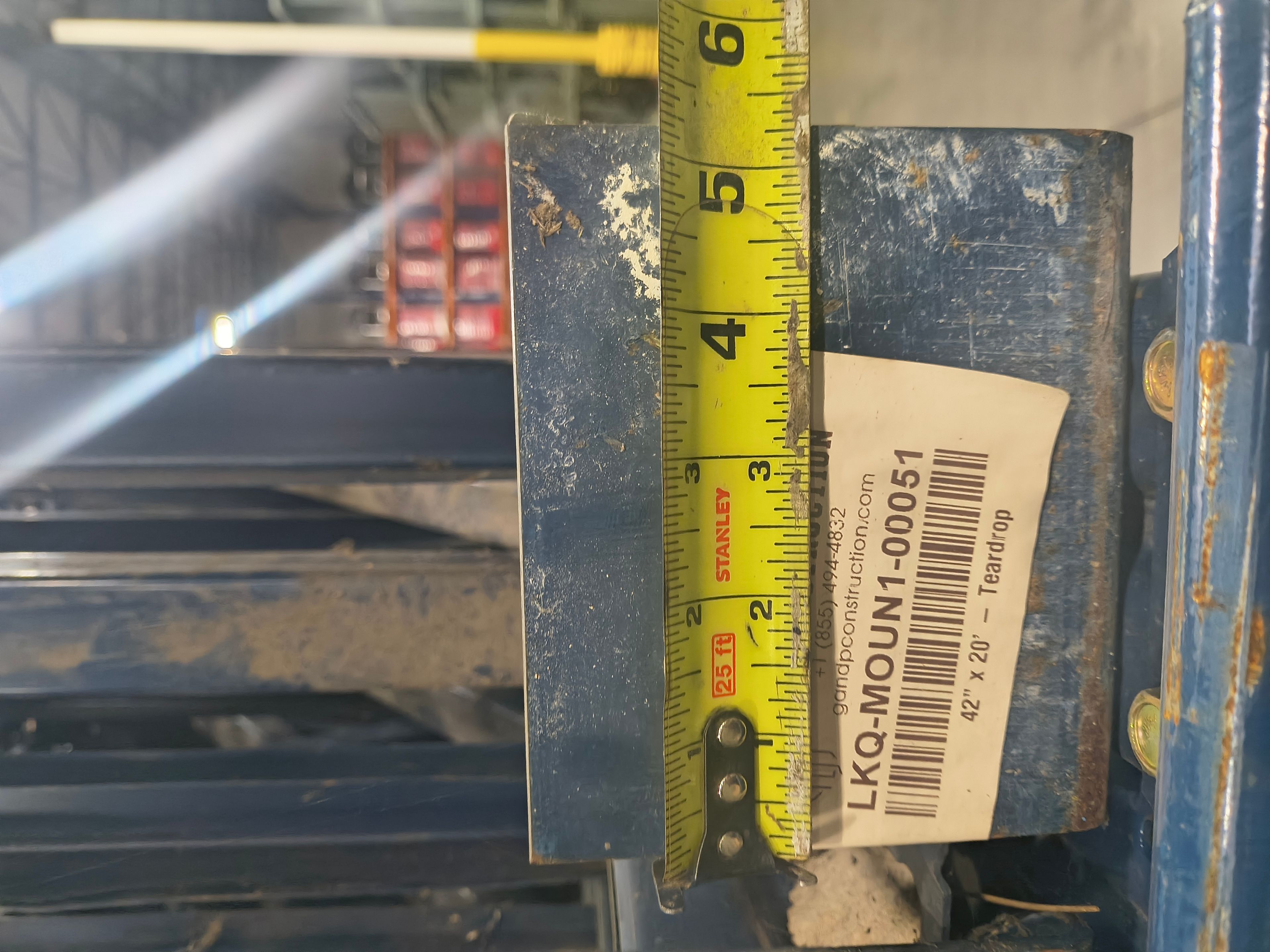 Upright Frame - 40" x 20' - Teardrop - Document 4