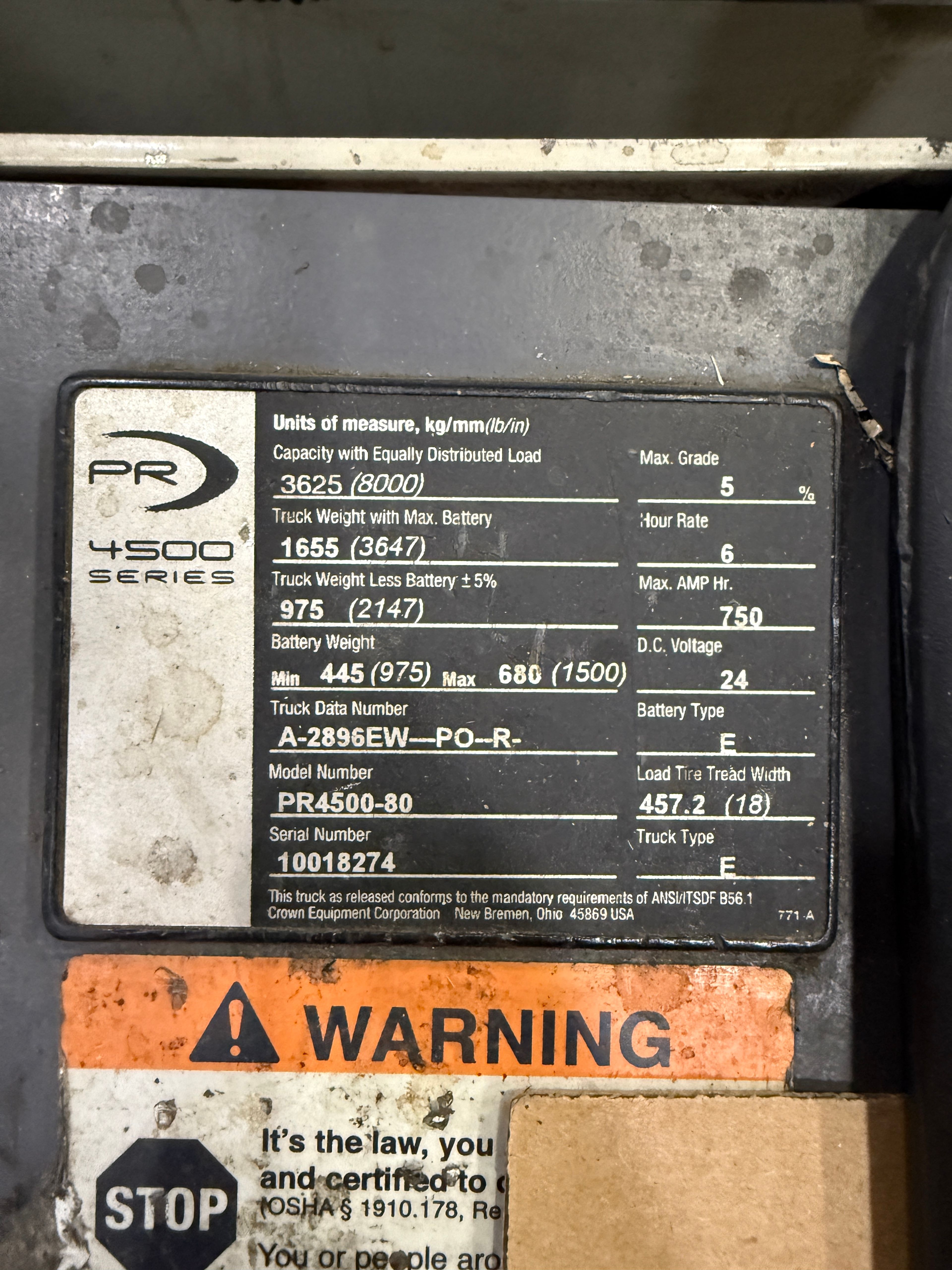 Crown Double Walkie Rider - Model PR-4500-80 - Document 7
