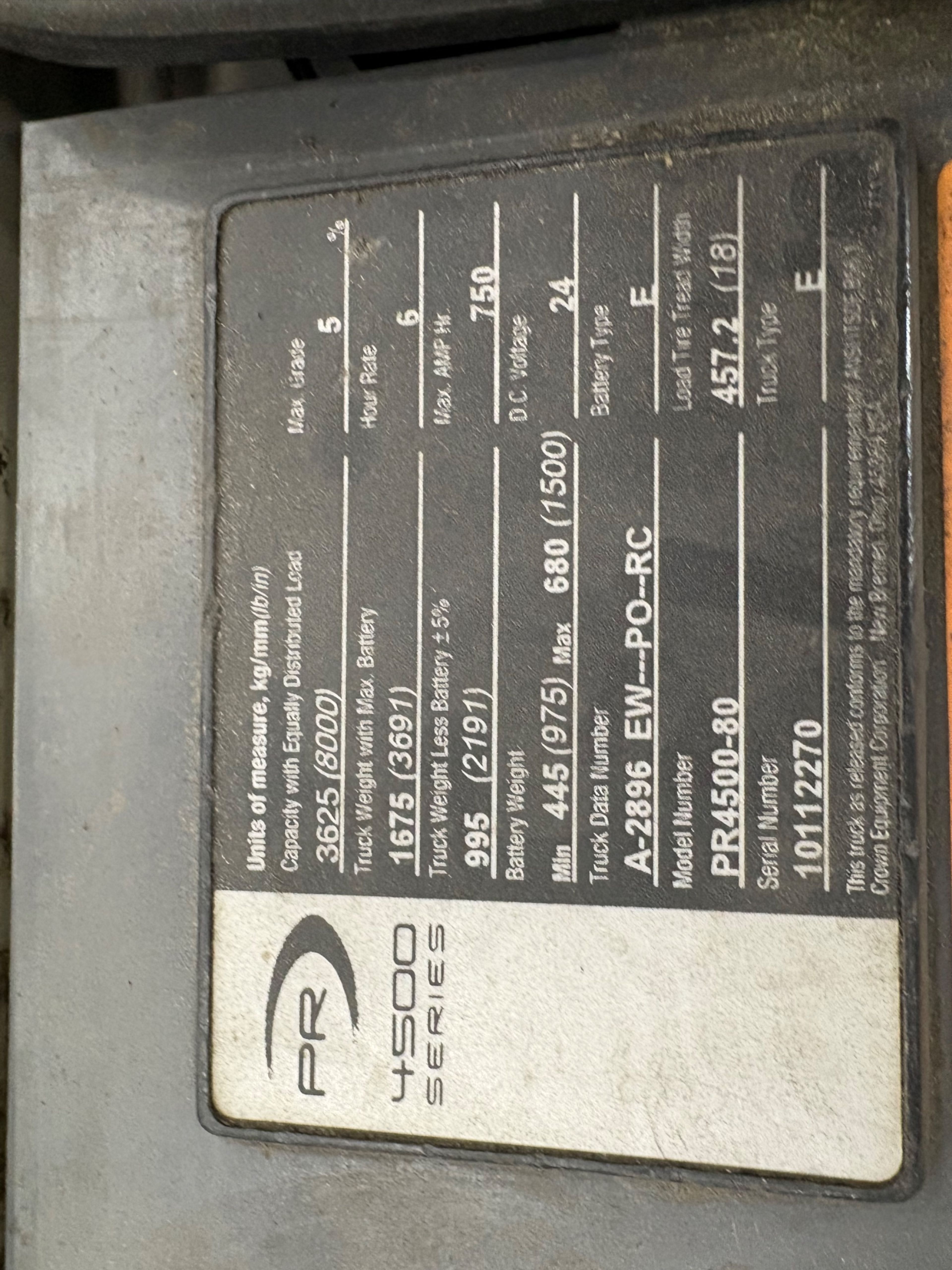 Crown PR4500-80 Double Walkie Rider - Document 5