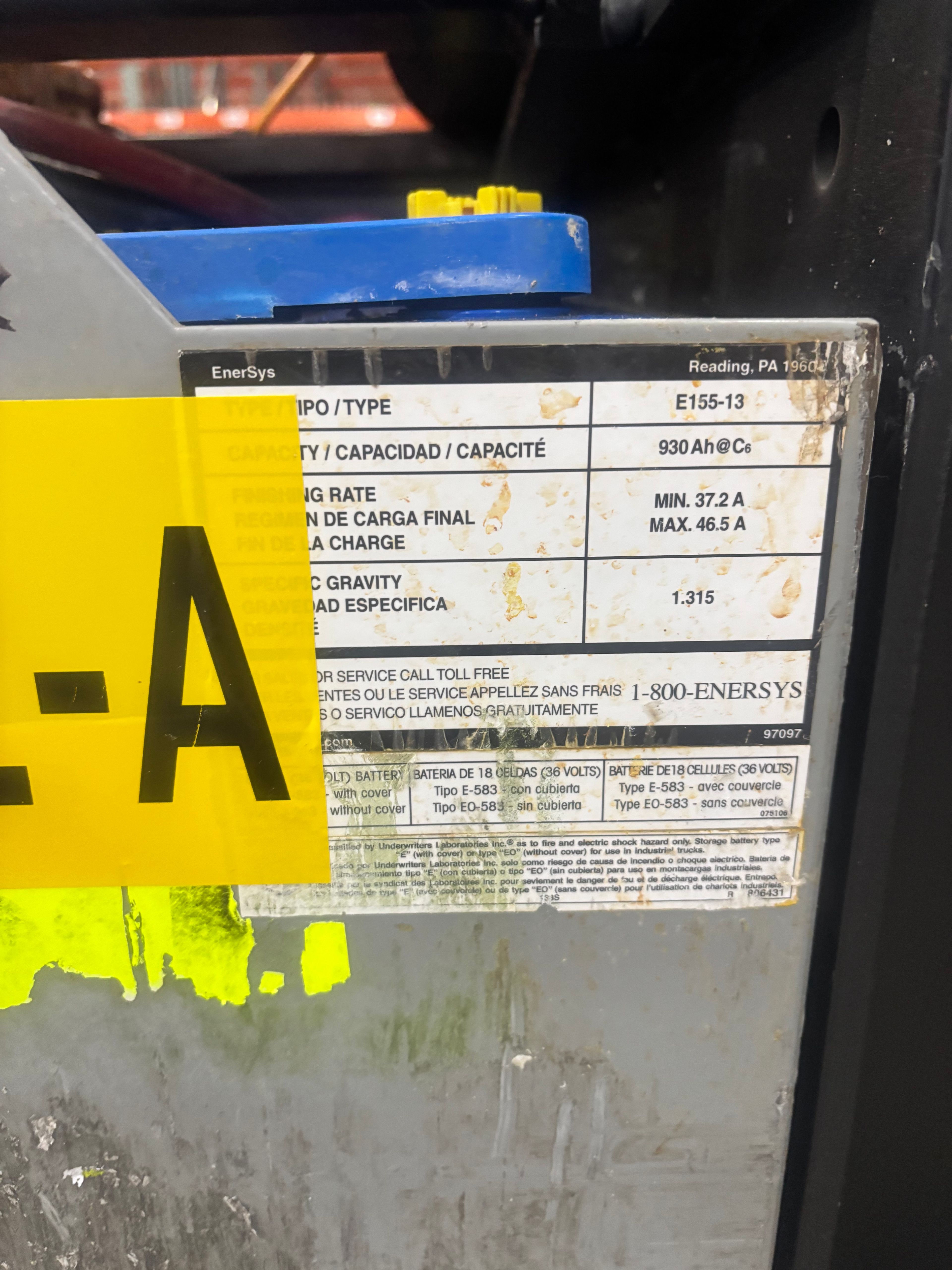 36 Volt Battery - Enersys - Document 3