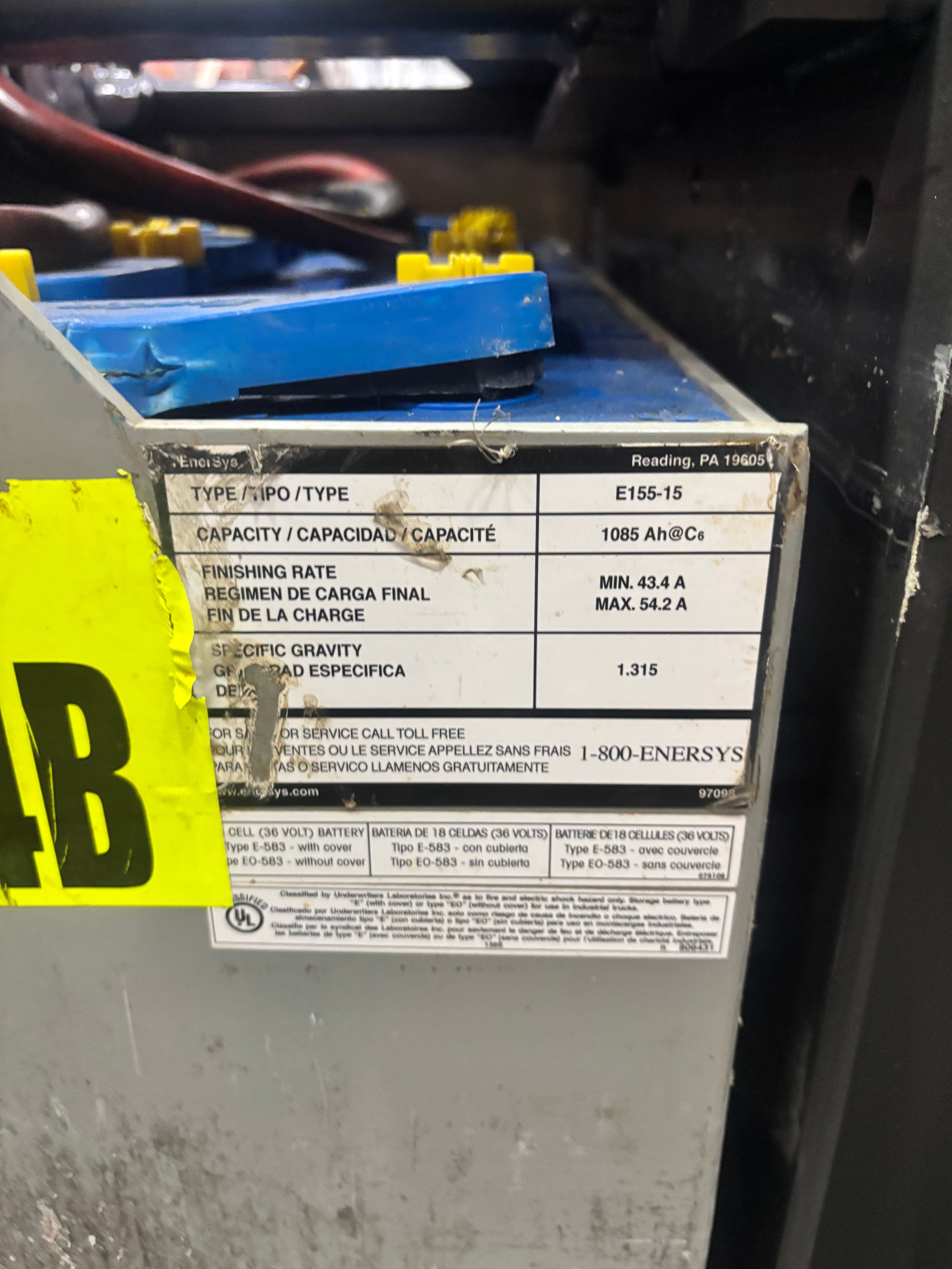 36 Volt Battery - Enersys - Document 3