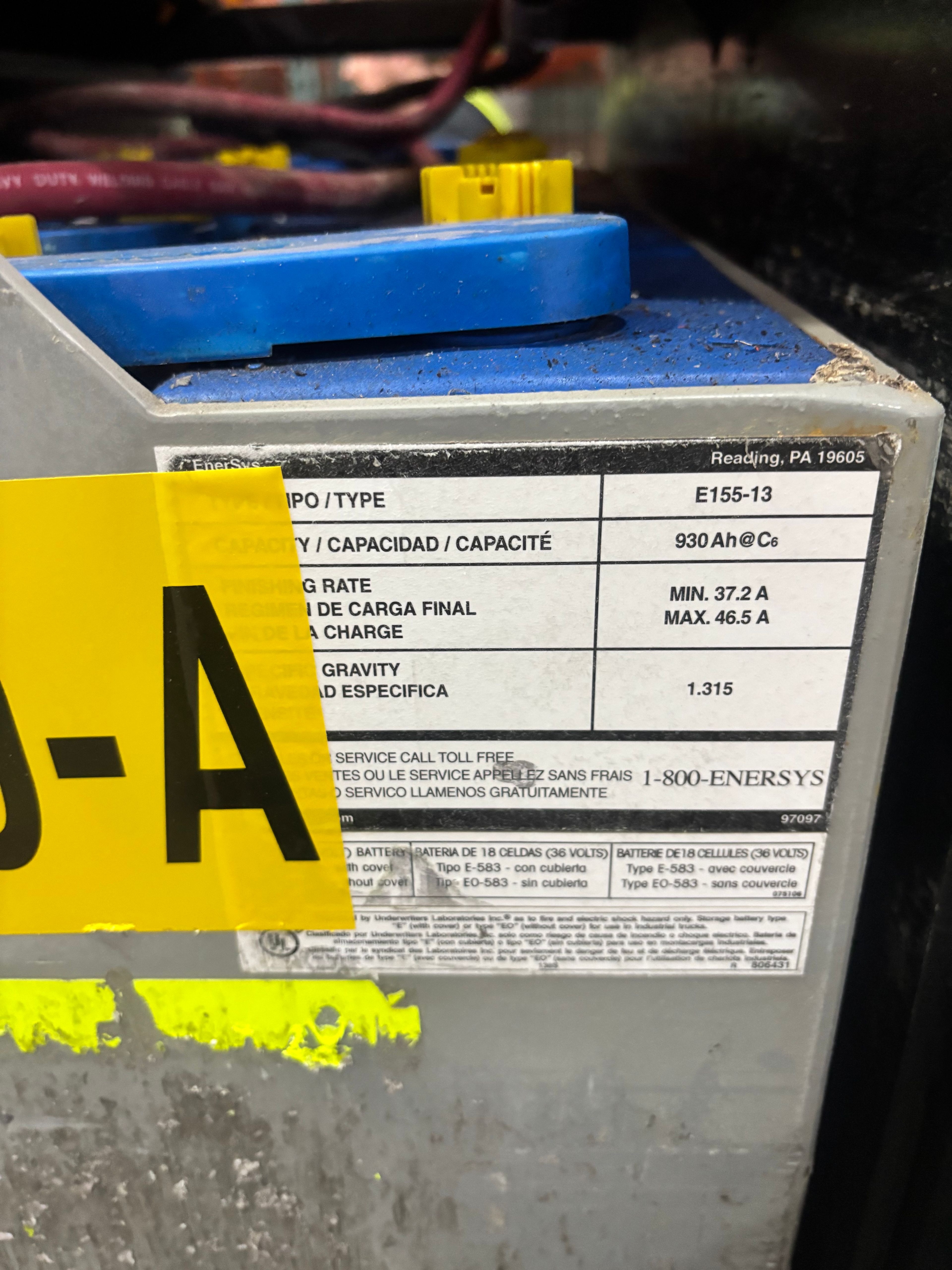 36 Volt Battery - Enersys - Document 3