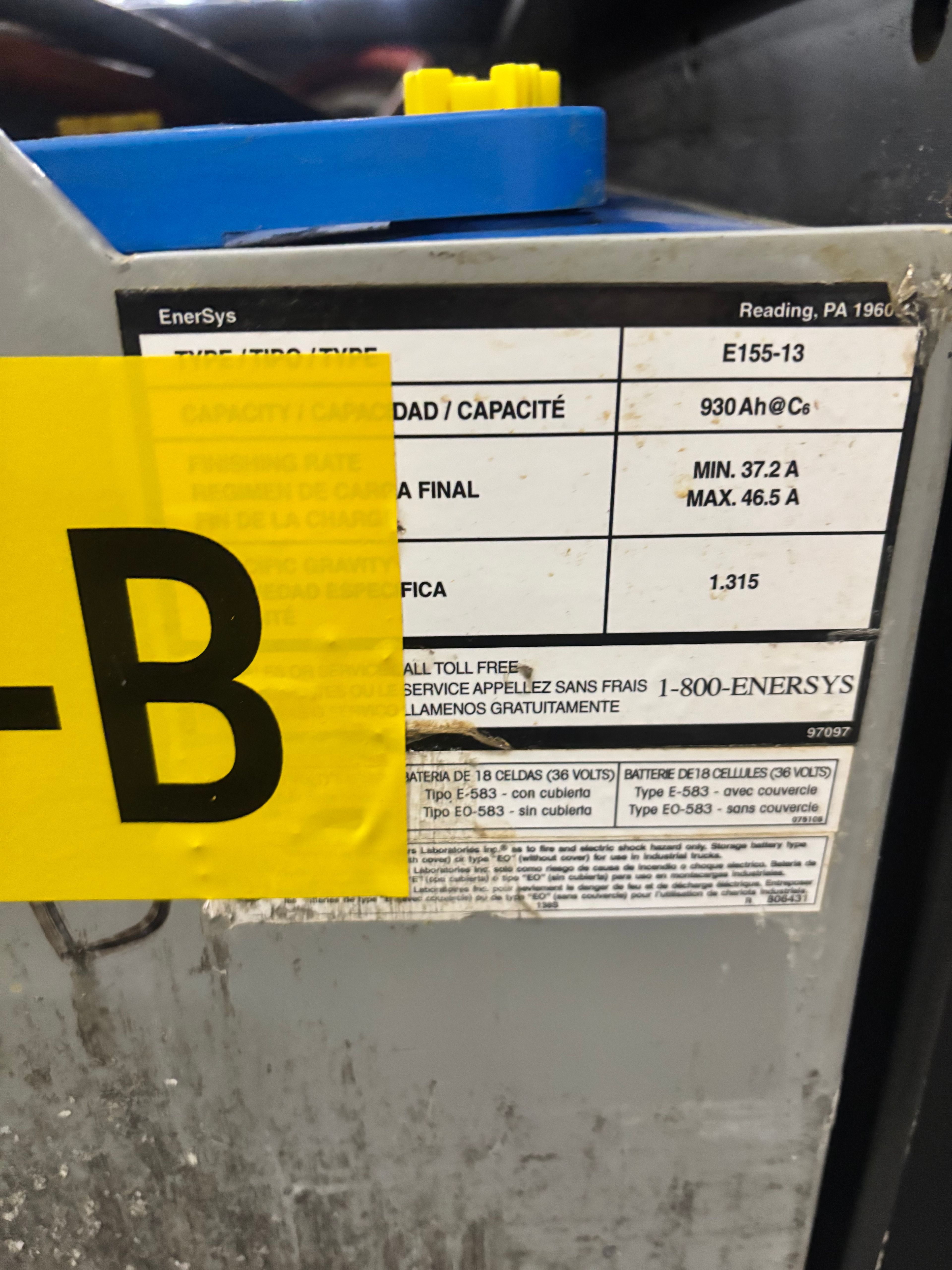 36 Volt Battery - Enersys - Document 3