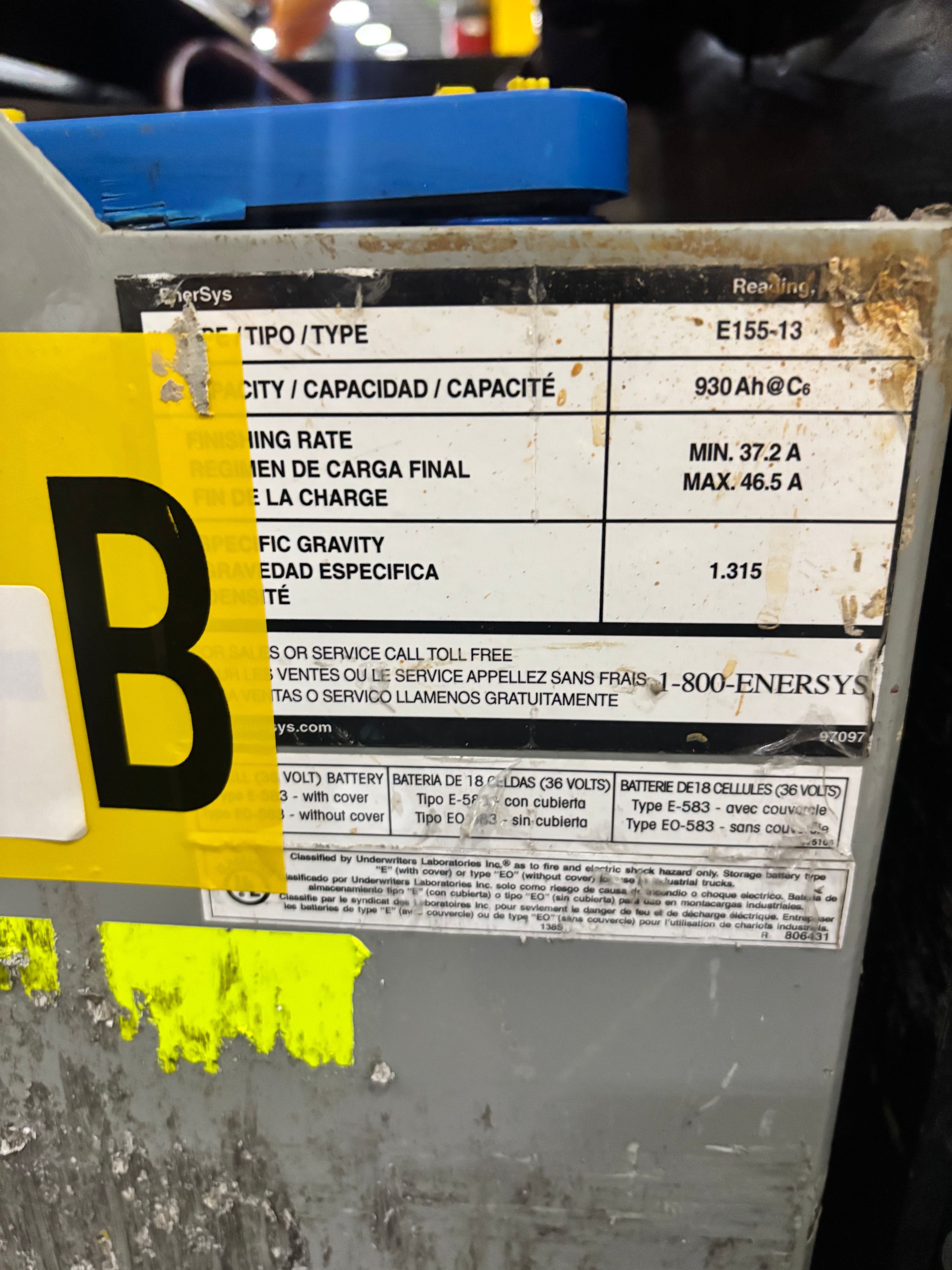 36 Volt Battery - Enersys - Document 3