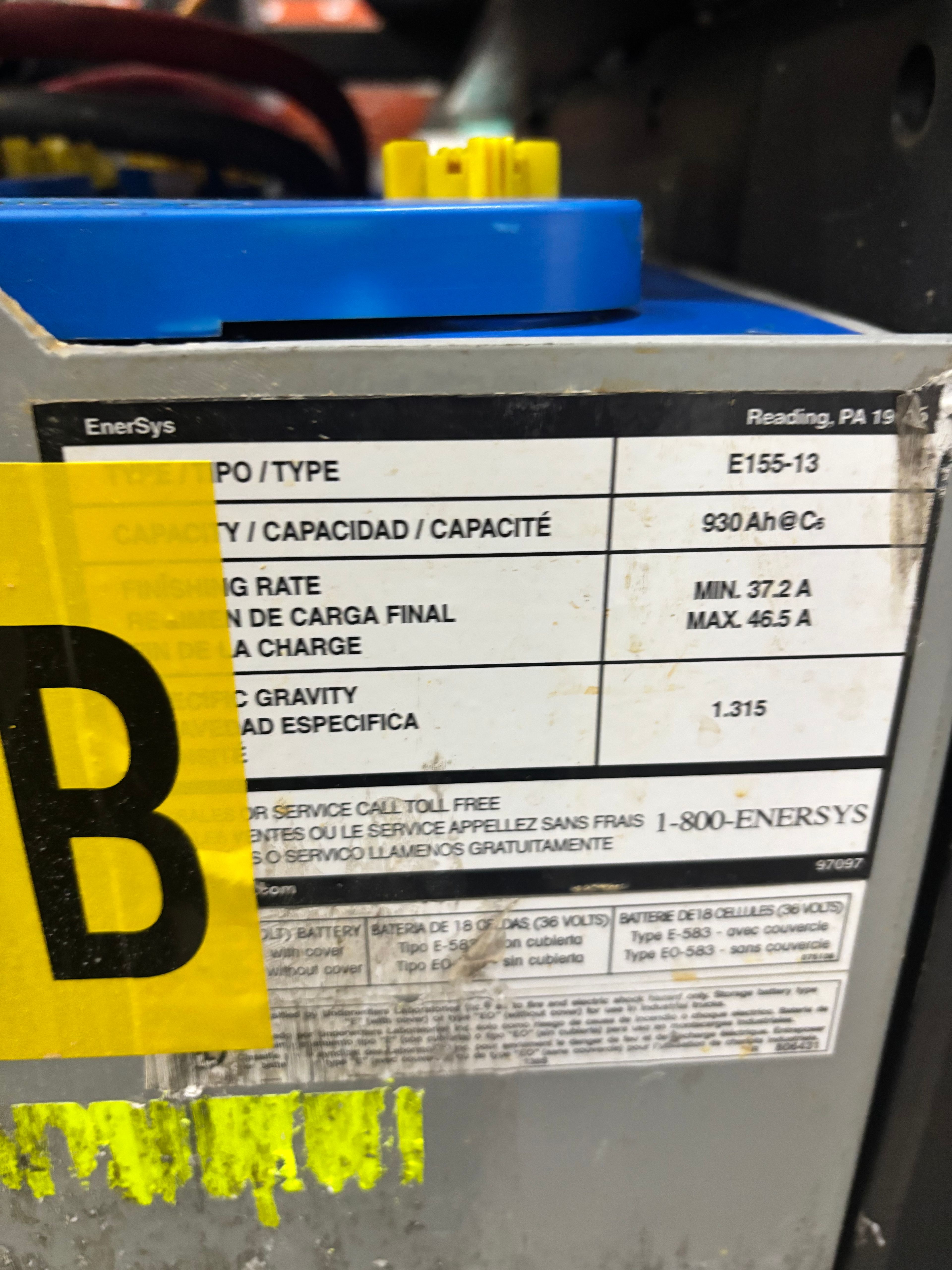 36 Volt Battery - Enersys - Document 3