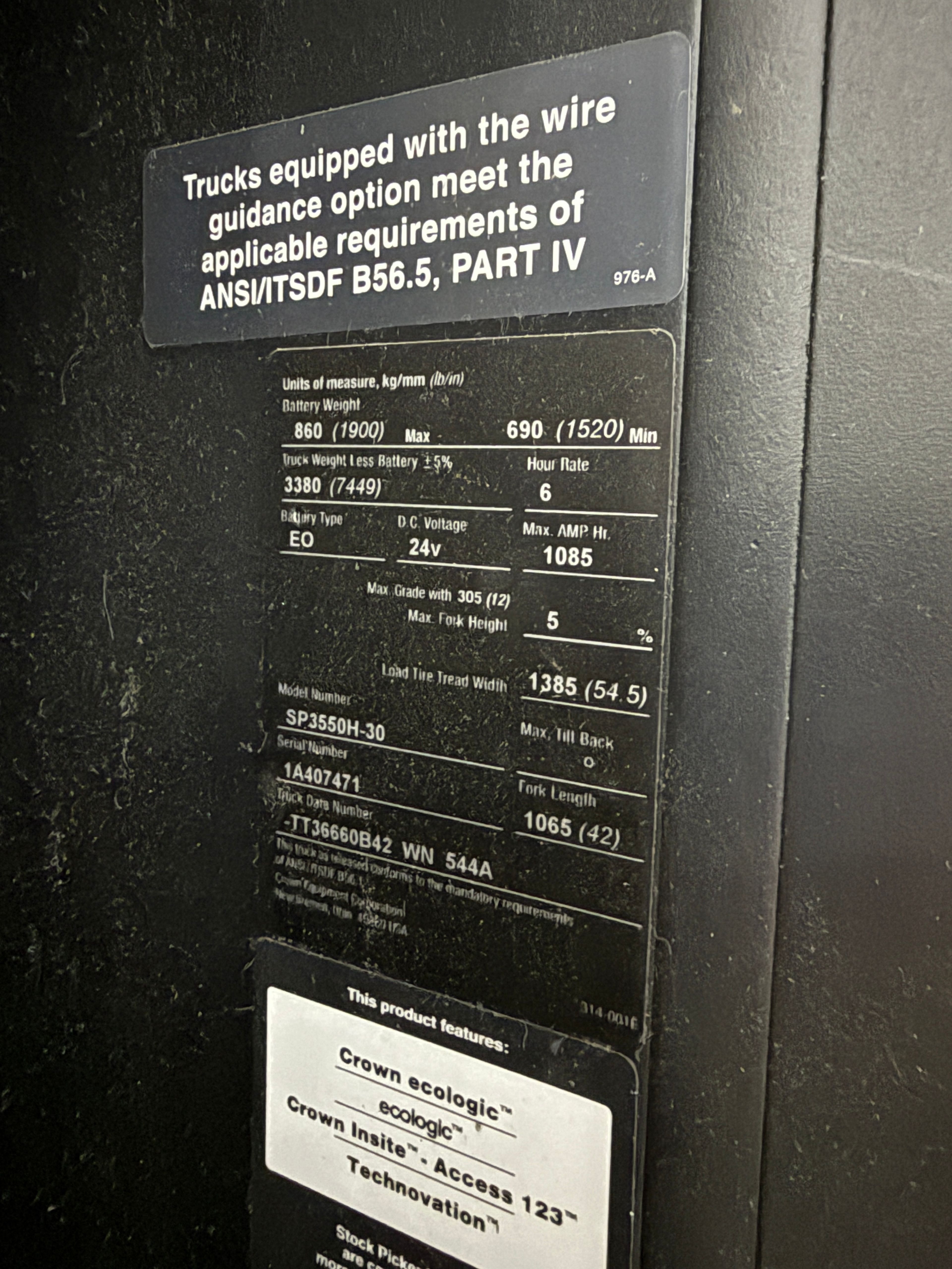Crown Order Picker - SP-3500 - Document 7