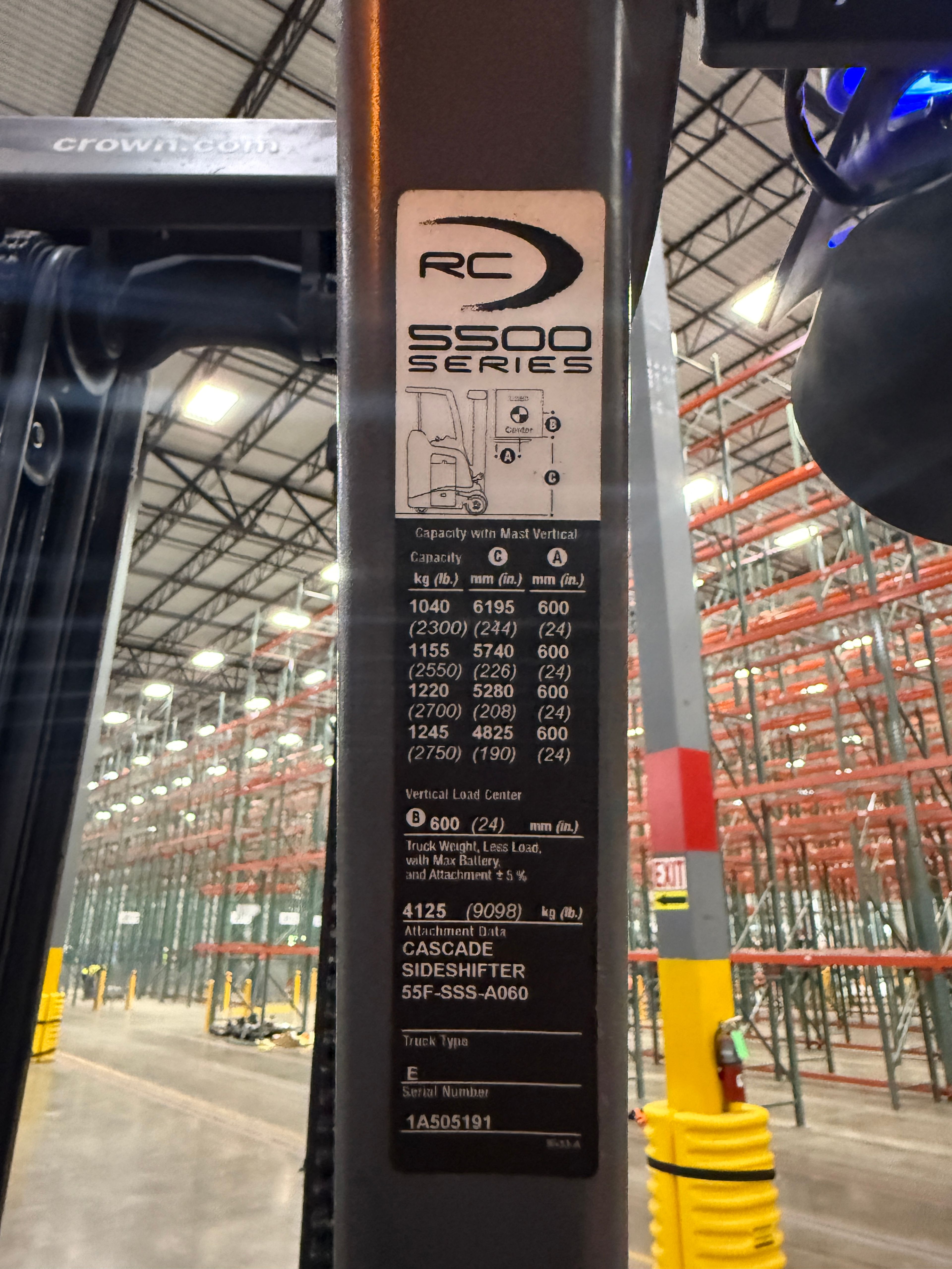Crown Standup Counterbalance Forklift - RC-5500 - Document 8