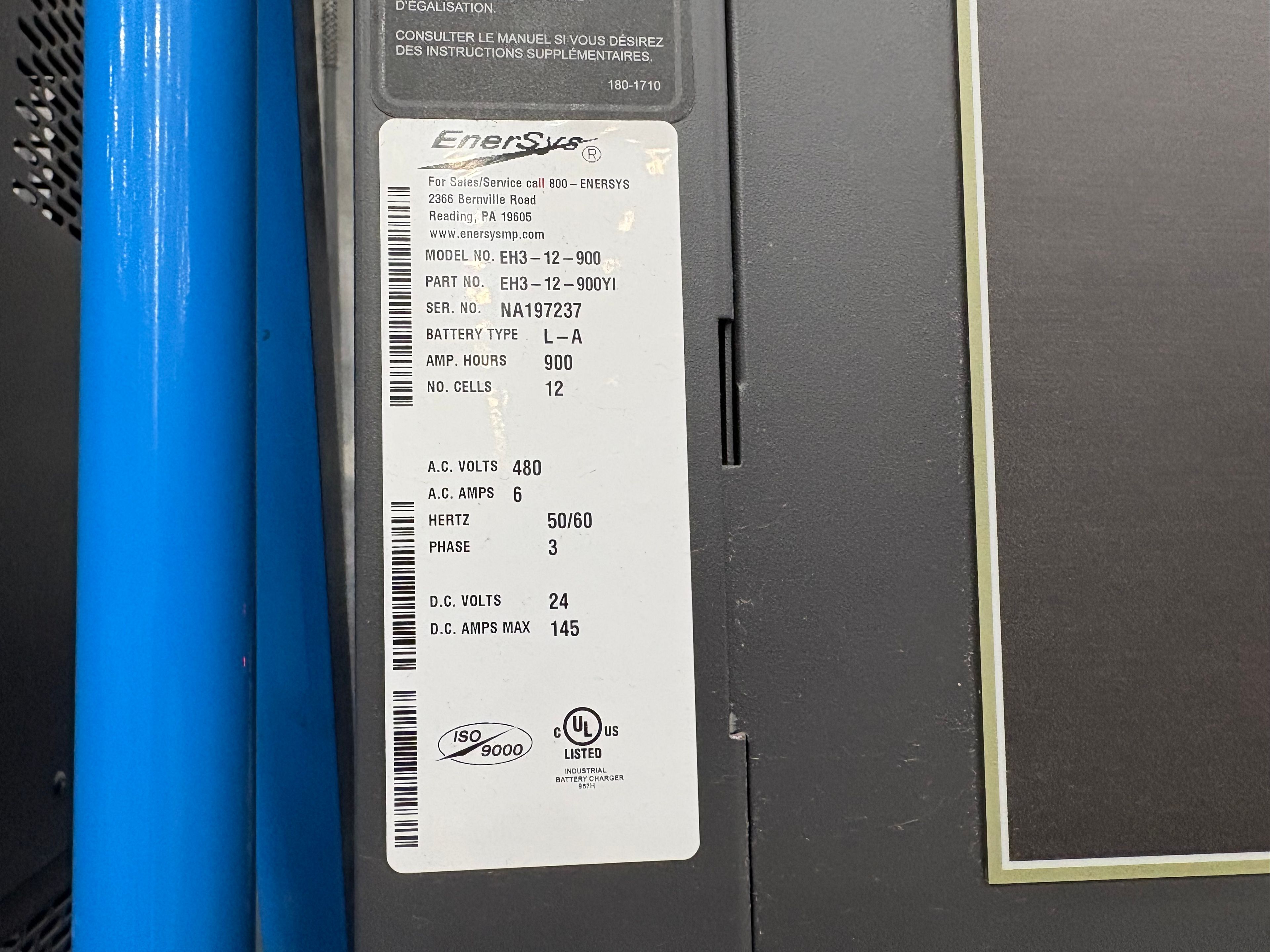 Enersys Enforcer HF- 24V Battery Charger - Document 3