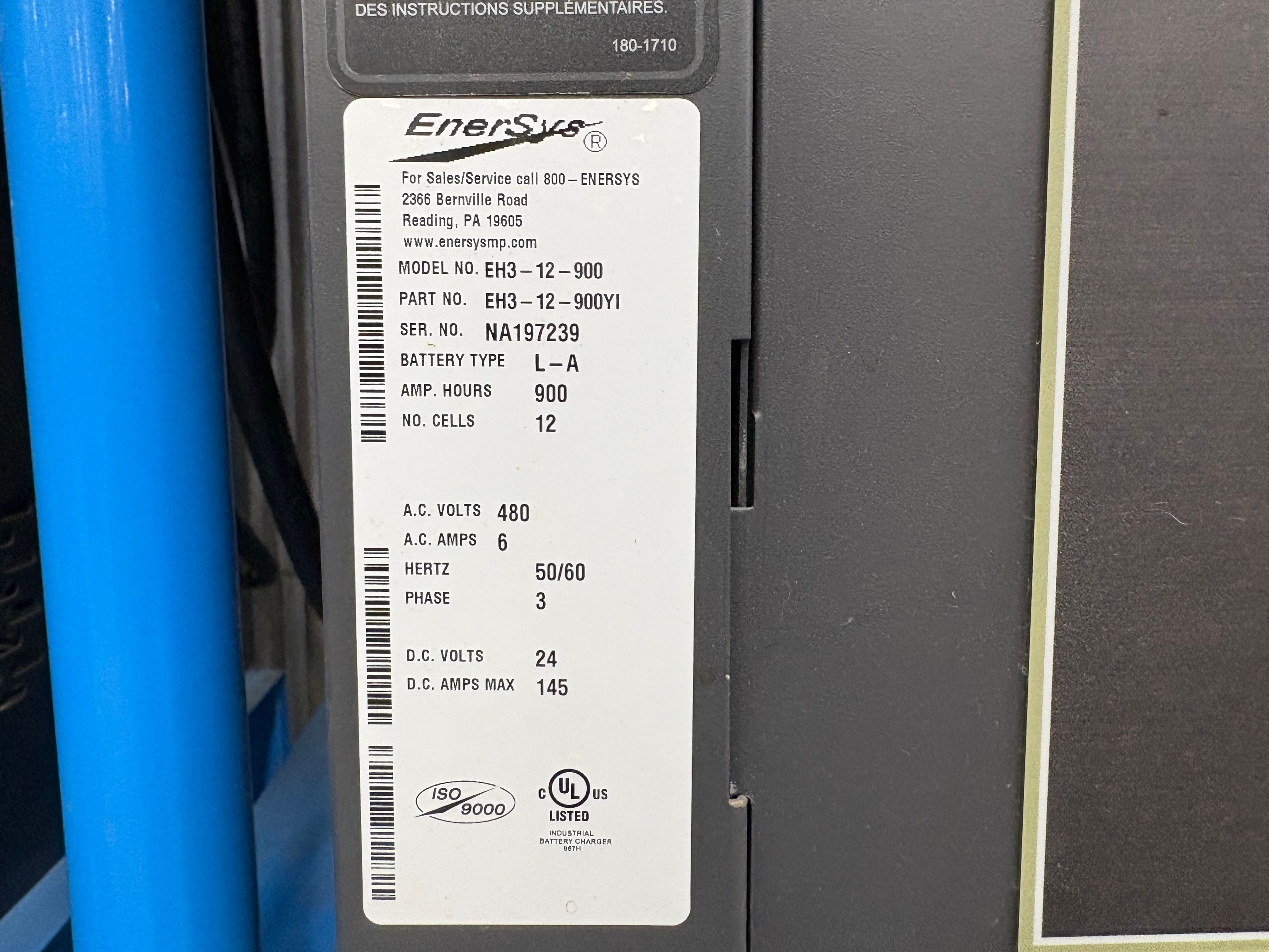 Enersys Enforcer HF- 24V Battery Charger - Document 3