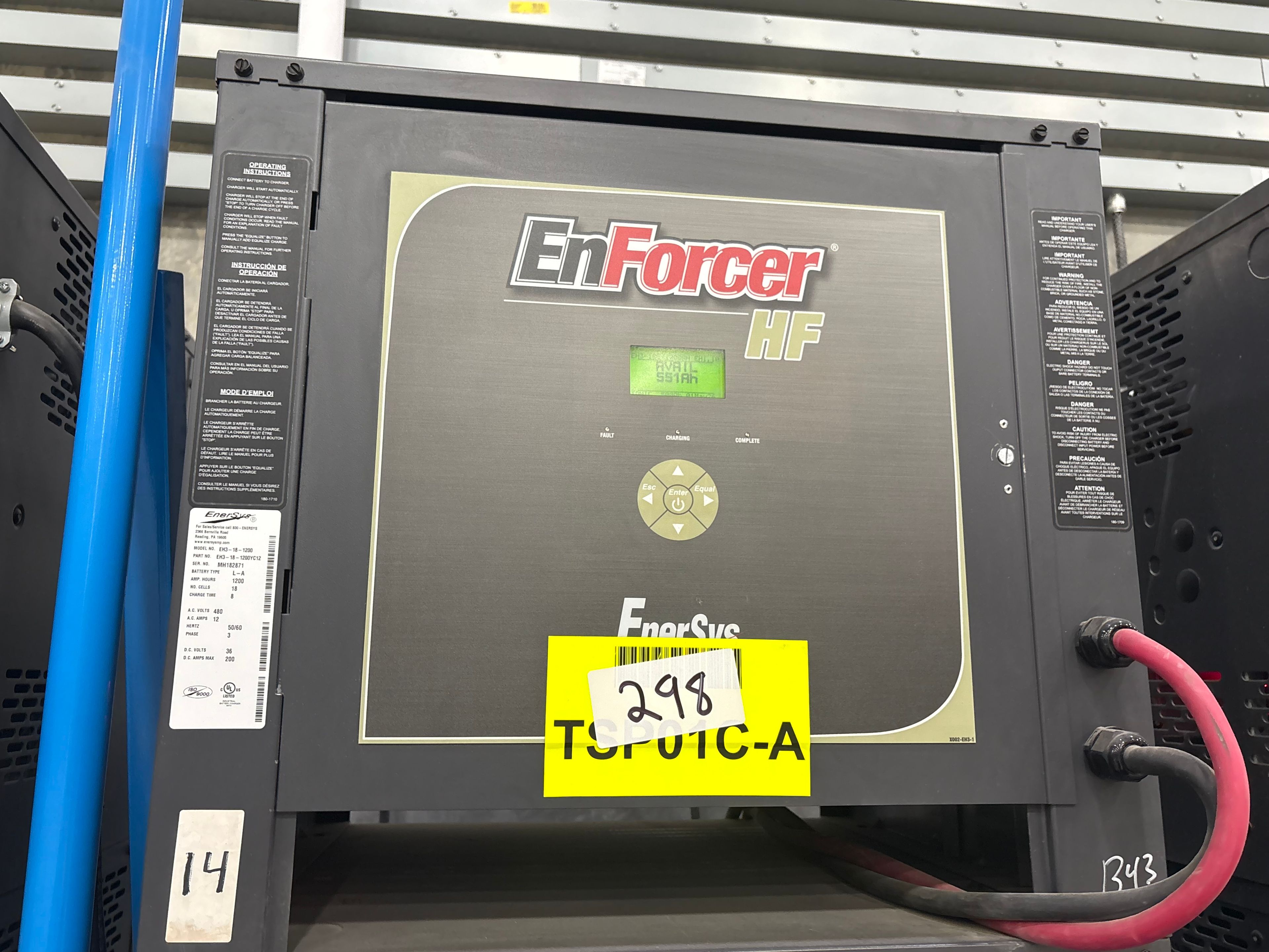 Enersys Enforcer HF- 36V Battery Charger