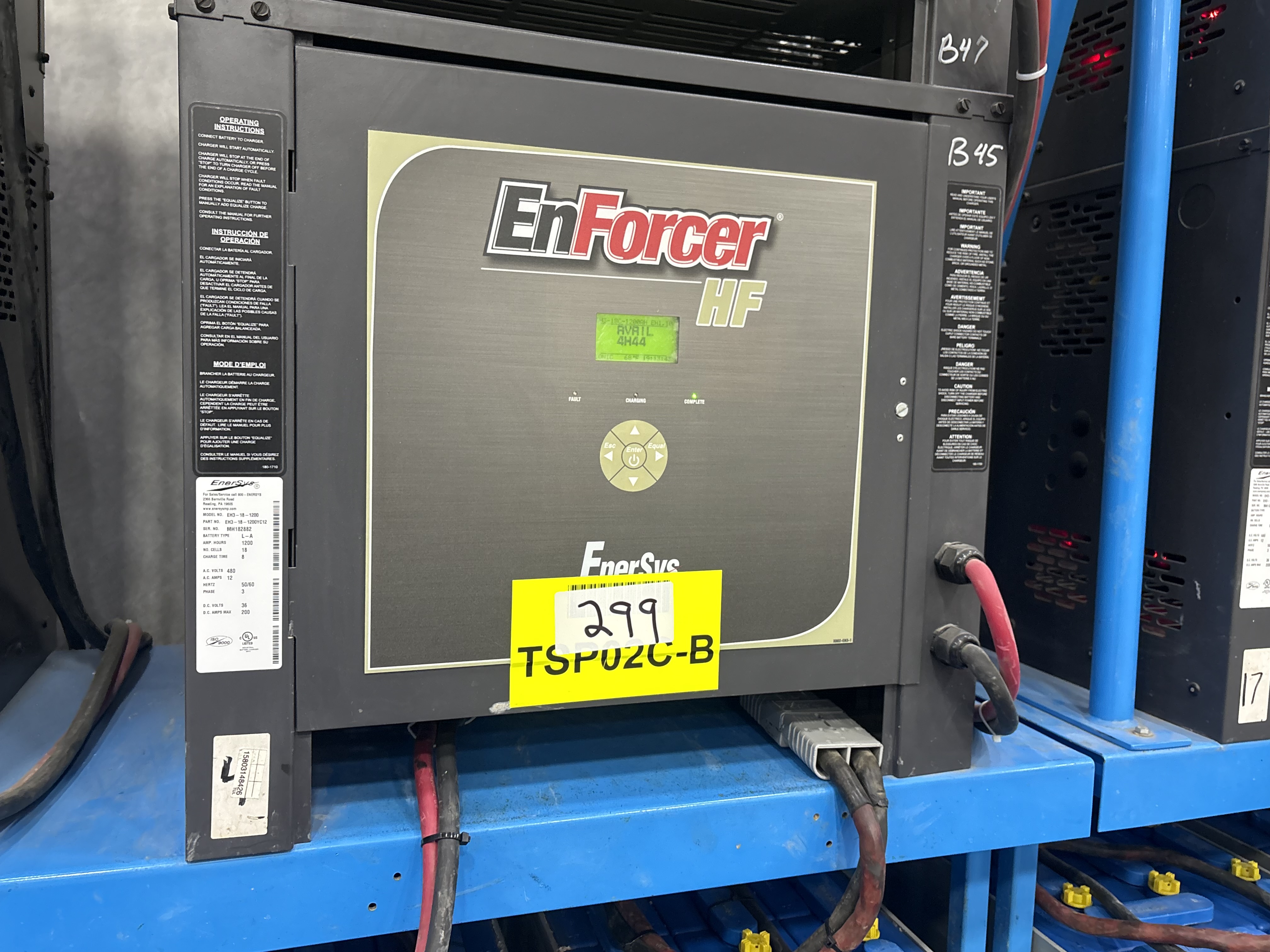 Enersys Enforcer HF- 36V Battery Charger