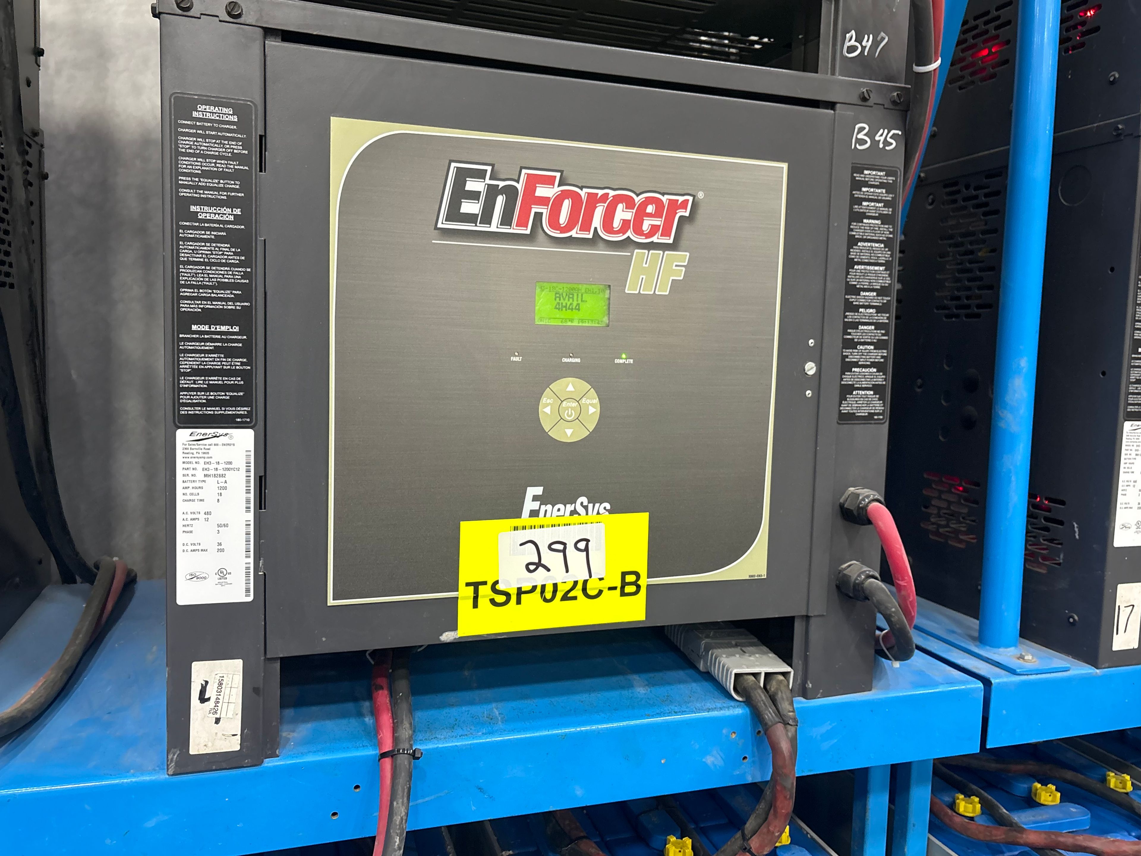 Enersys Enforcer HF- 36V Battery Charger