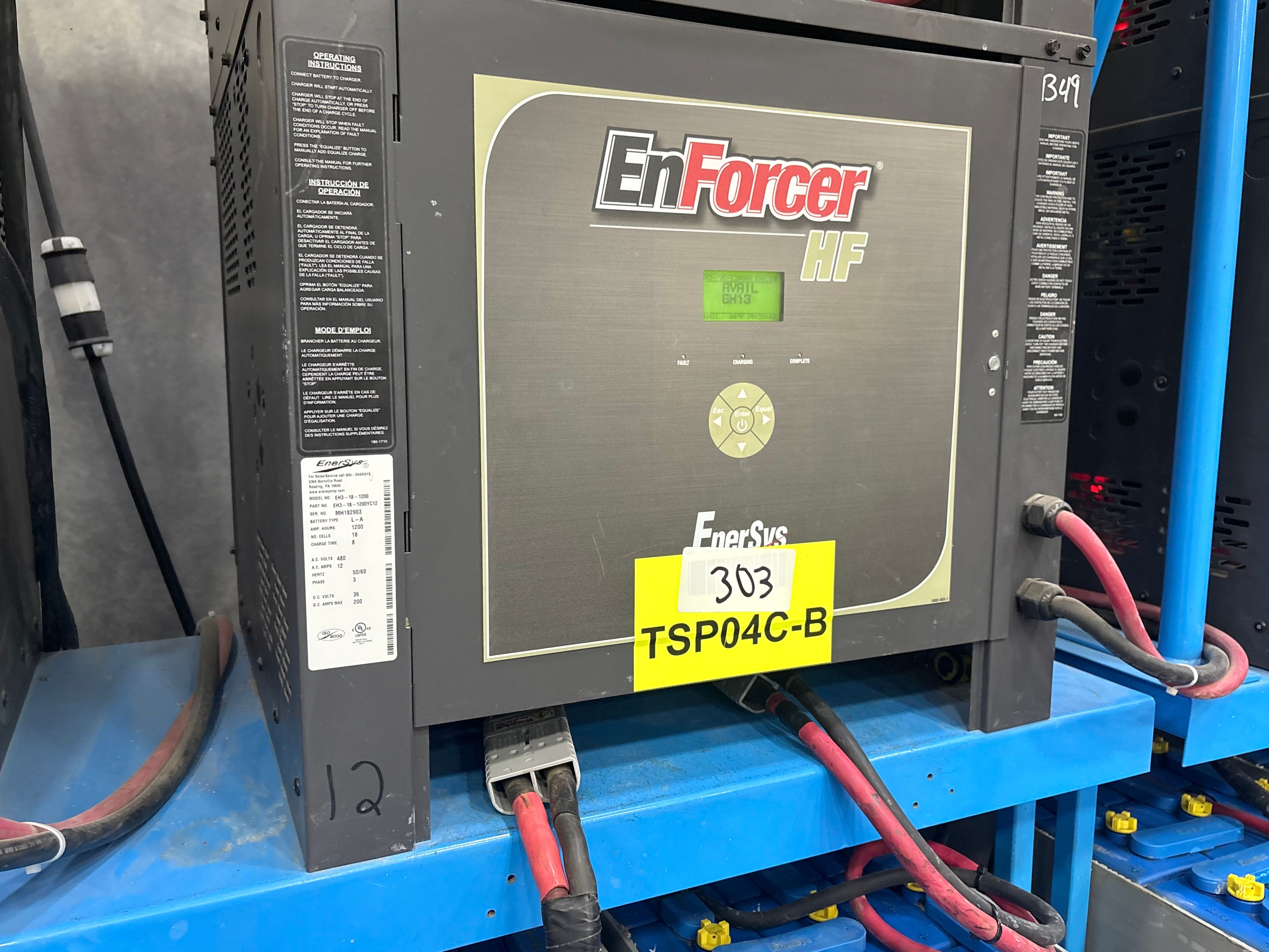 Enersys Enforcer HF- 36V Battery Charger