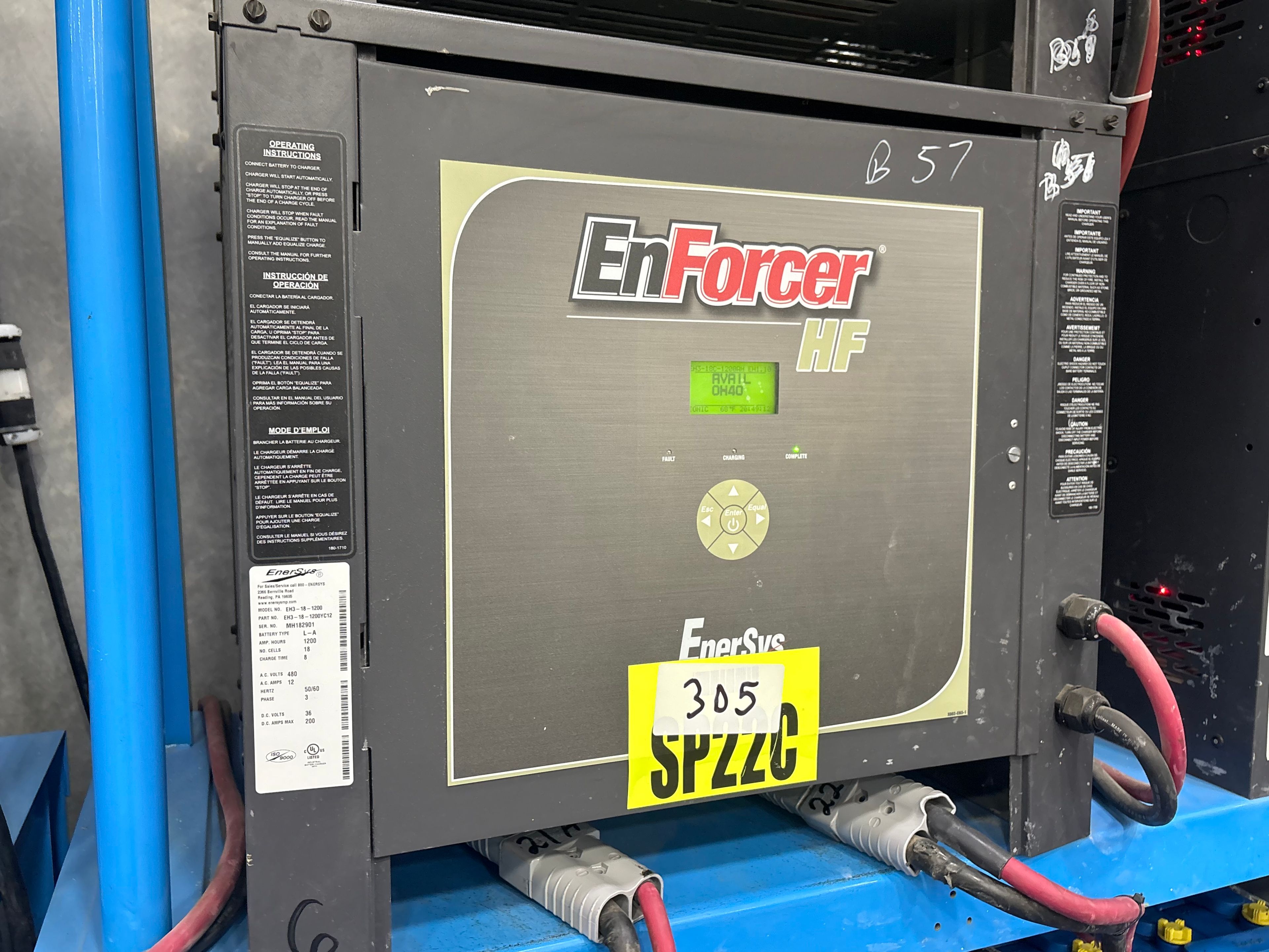 Enersys Enforcer HF- 36V Battery Charger
