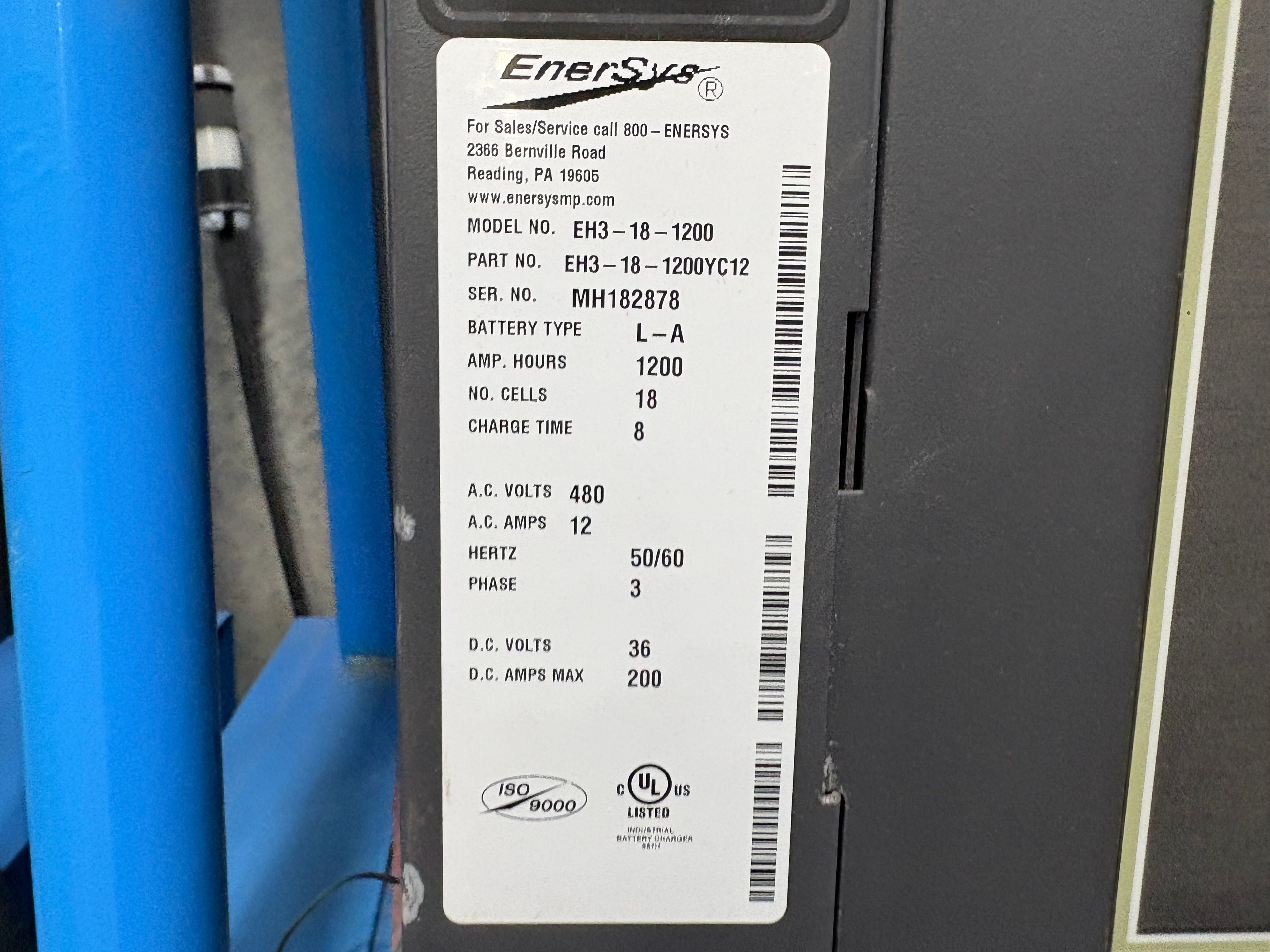 Enersys Enforcer HF- 36V Battery Charger - Document 3