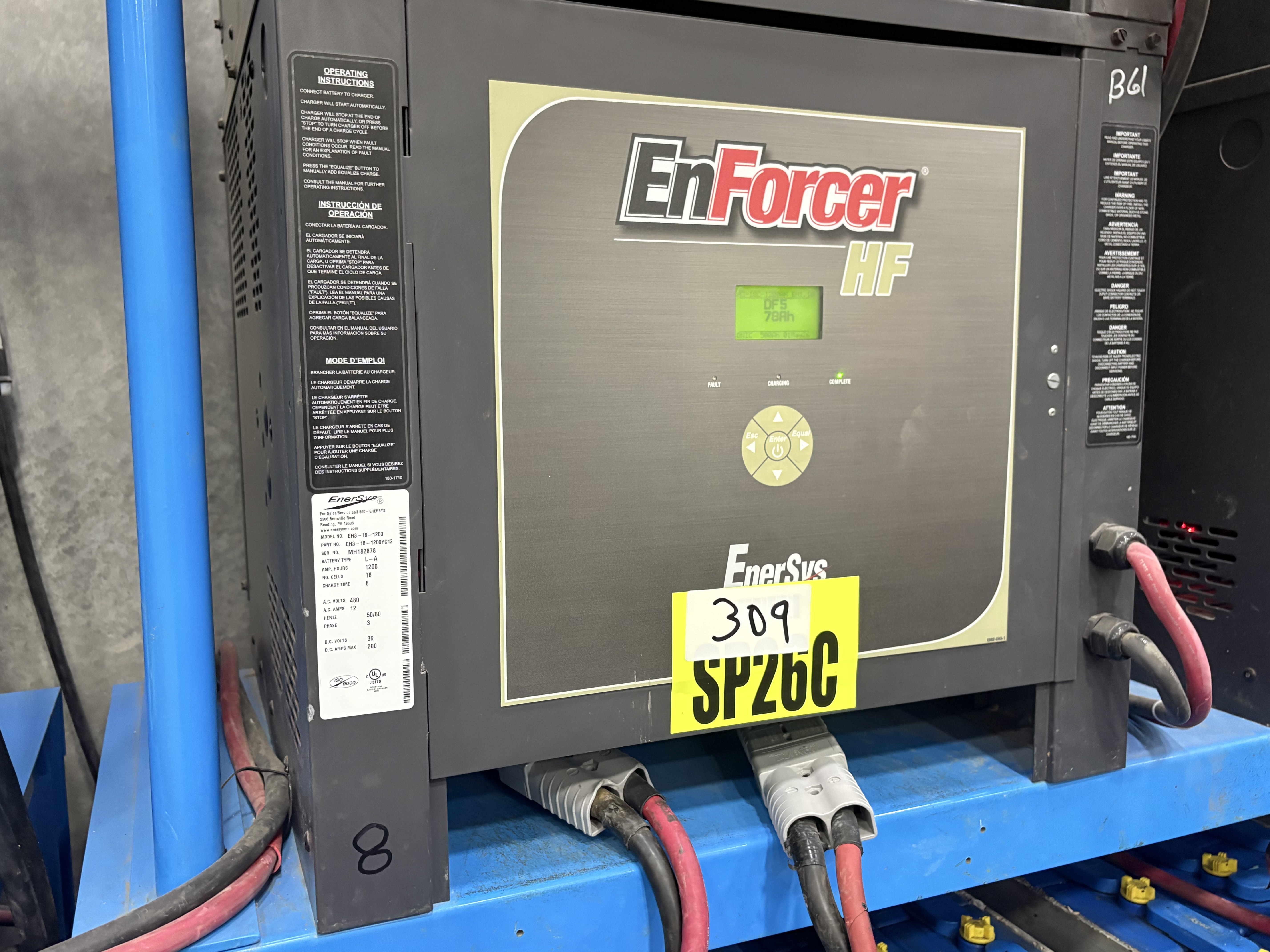 Enersys Enforcer HF- 36V Battery Charger