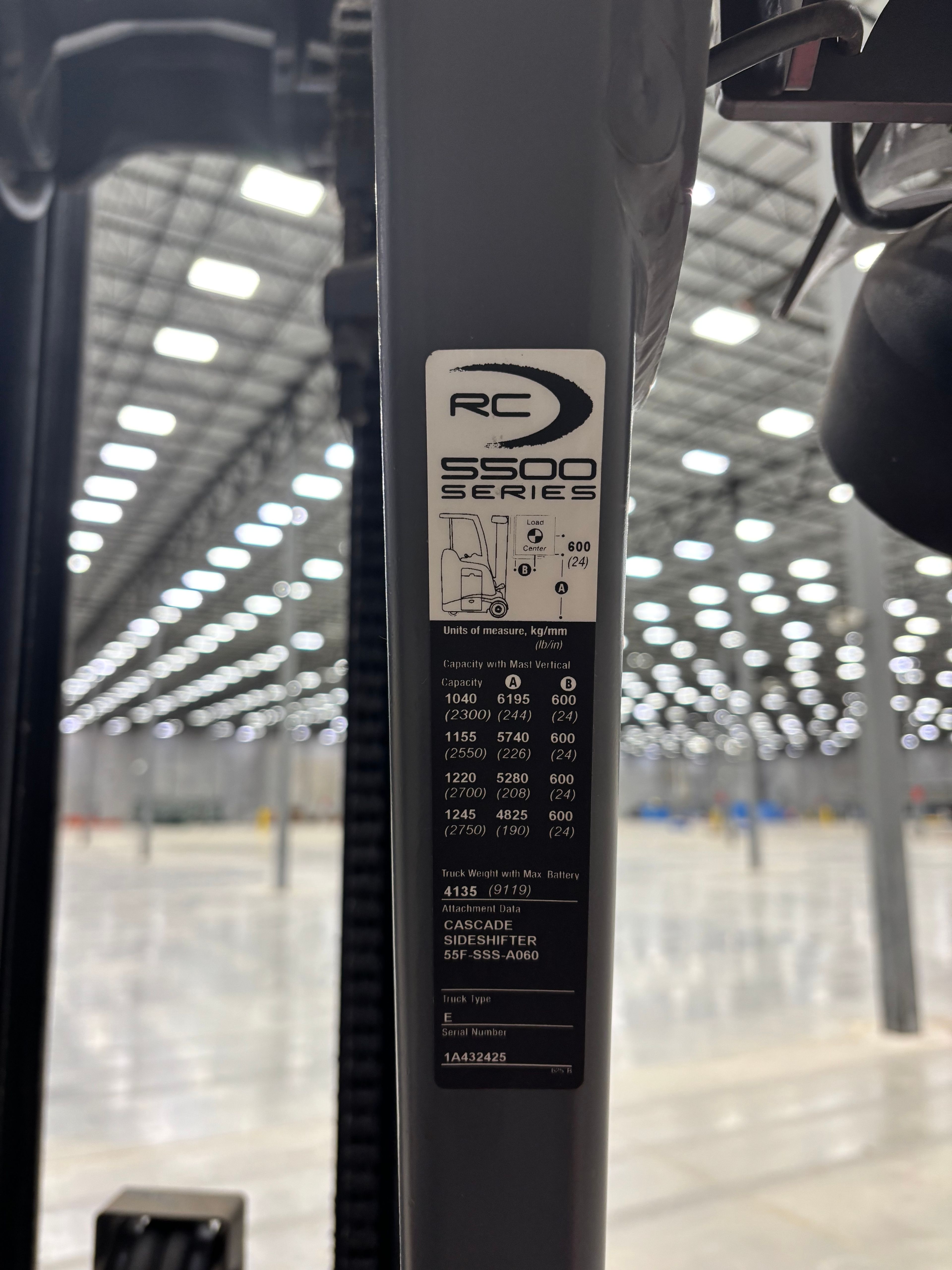 Crown RC5535 Stand up Counterbalance Forklift - Document 9