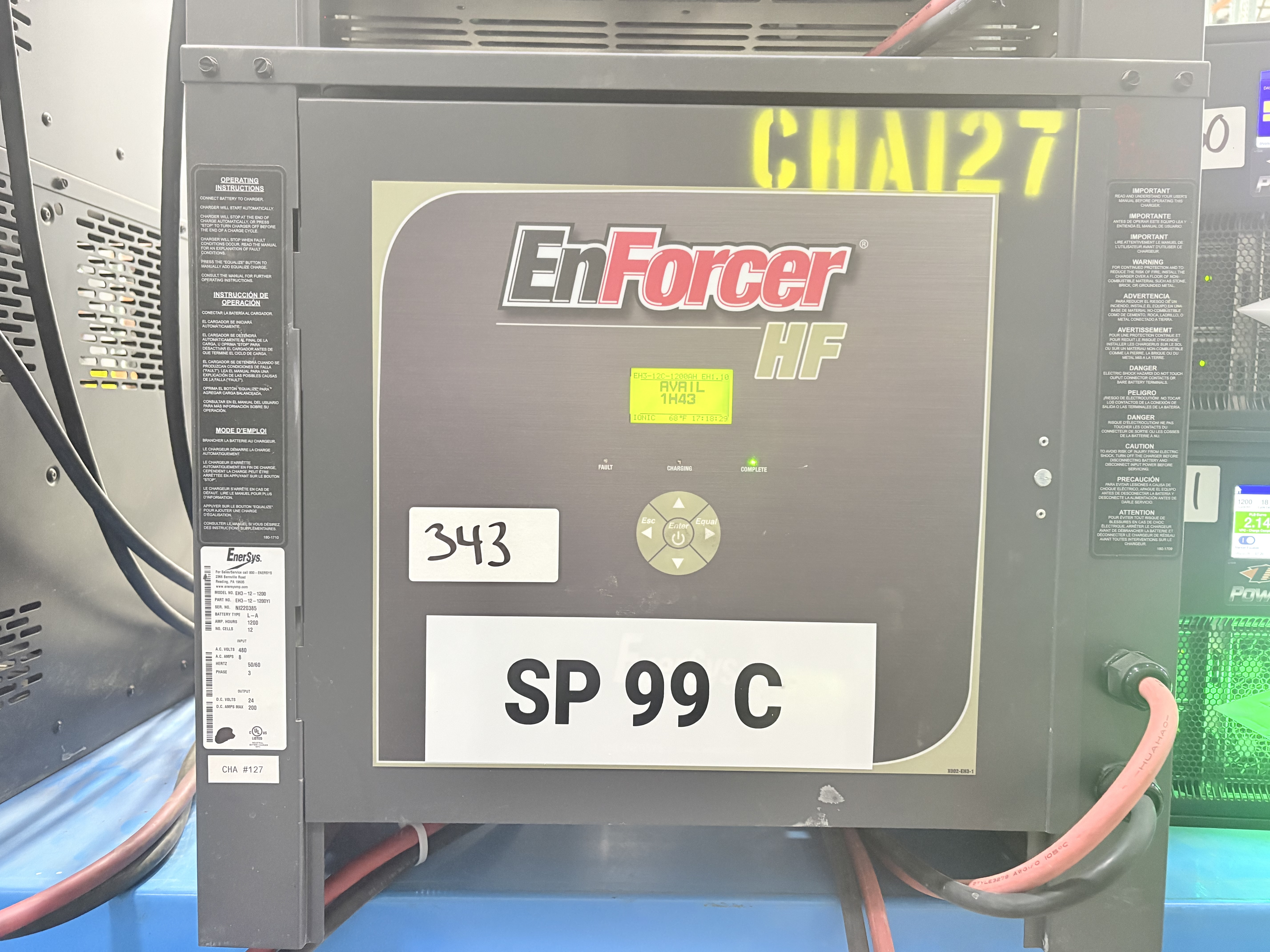 Enersys Enforcer HF- 24V Battery Charger