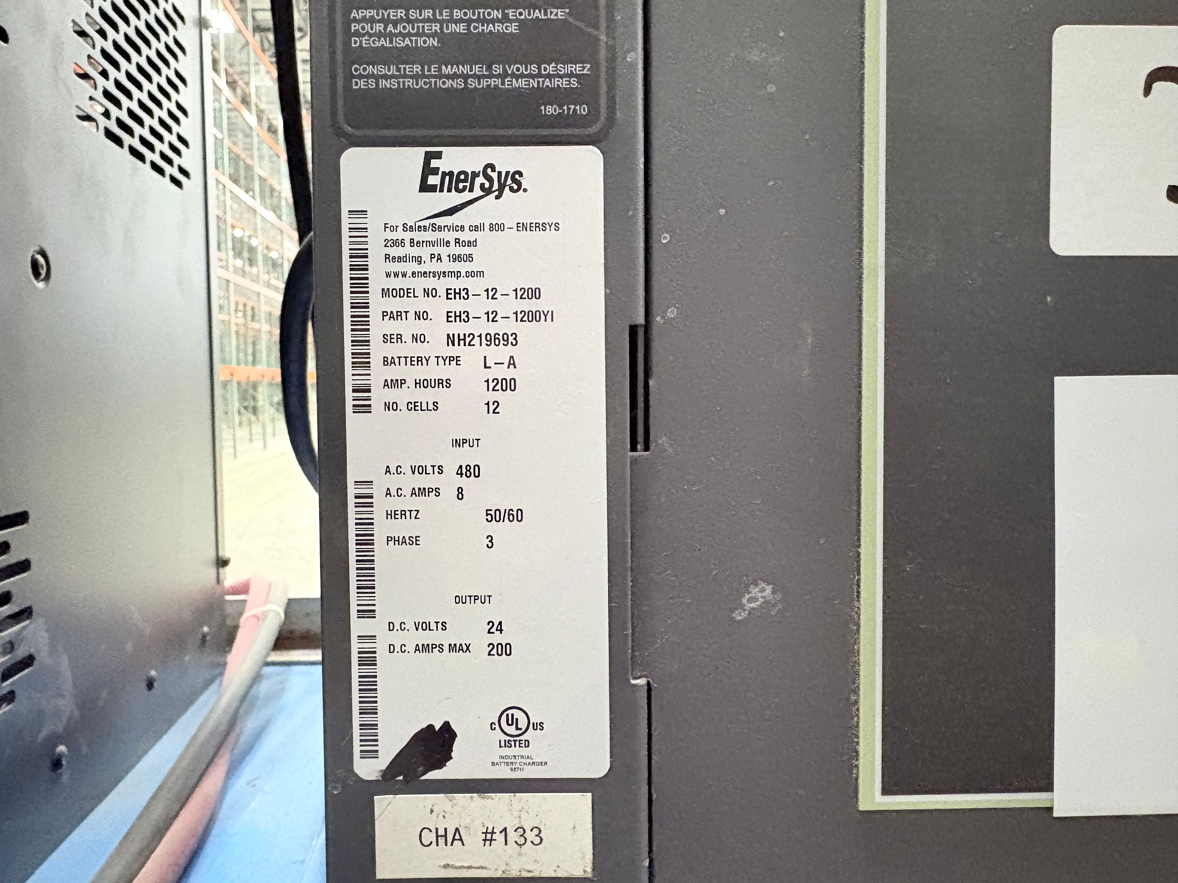 Enersys Enforcer HF- 24V Battery Charger - Document 3