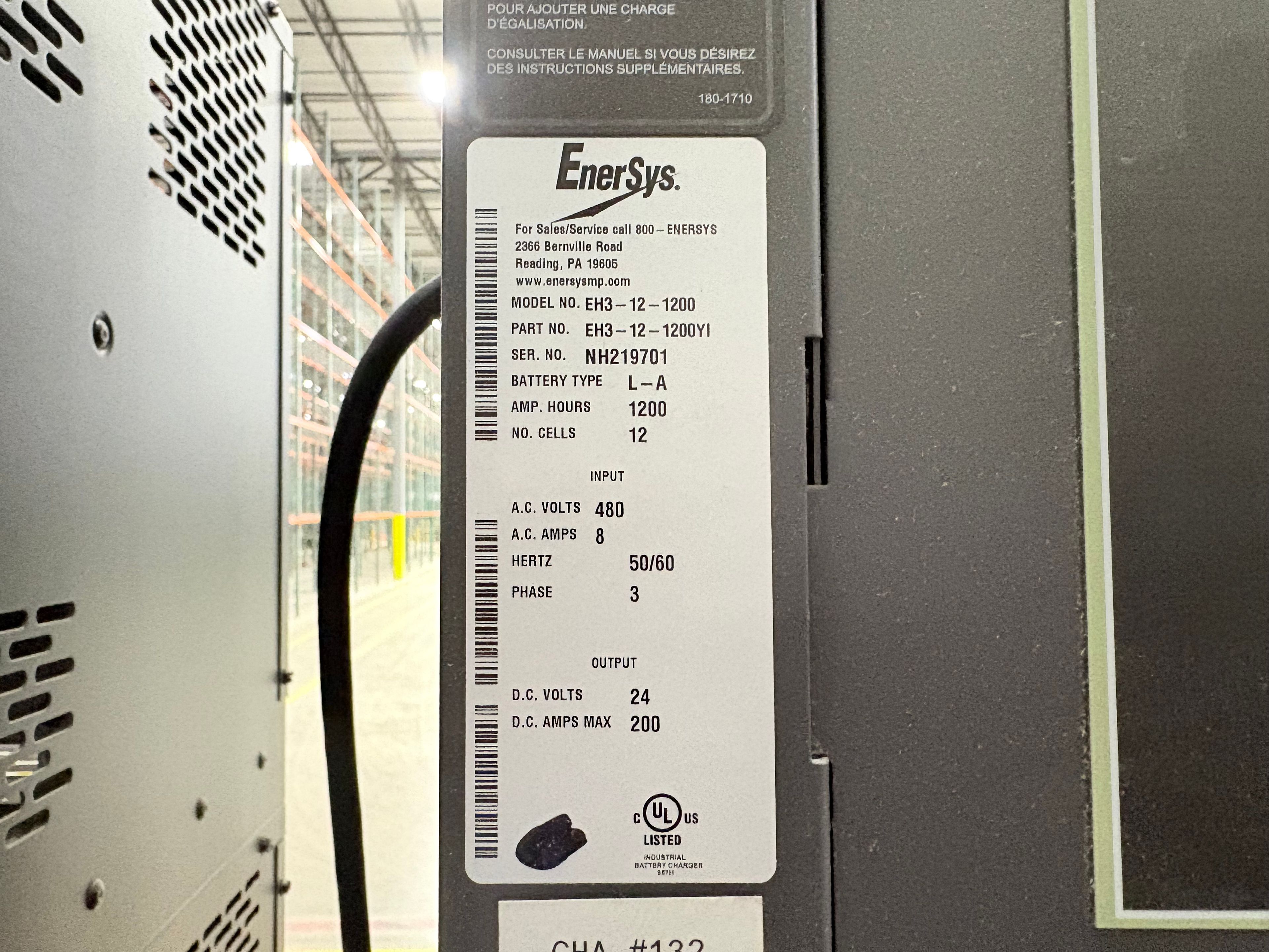 Enersys Enforcer HF- 24V Battery Charger - Document 3
