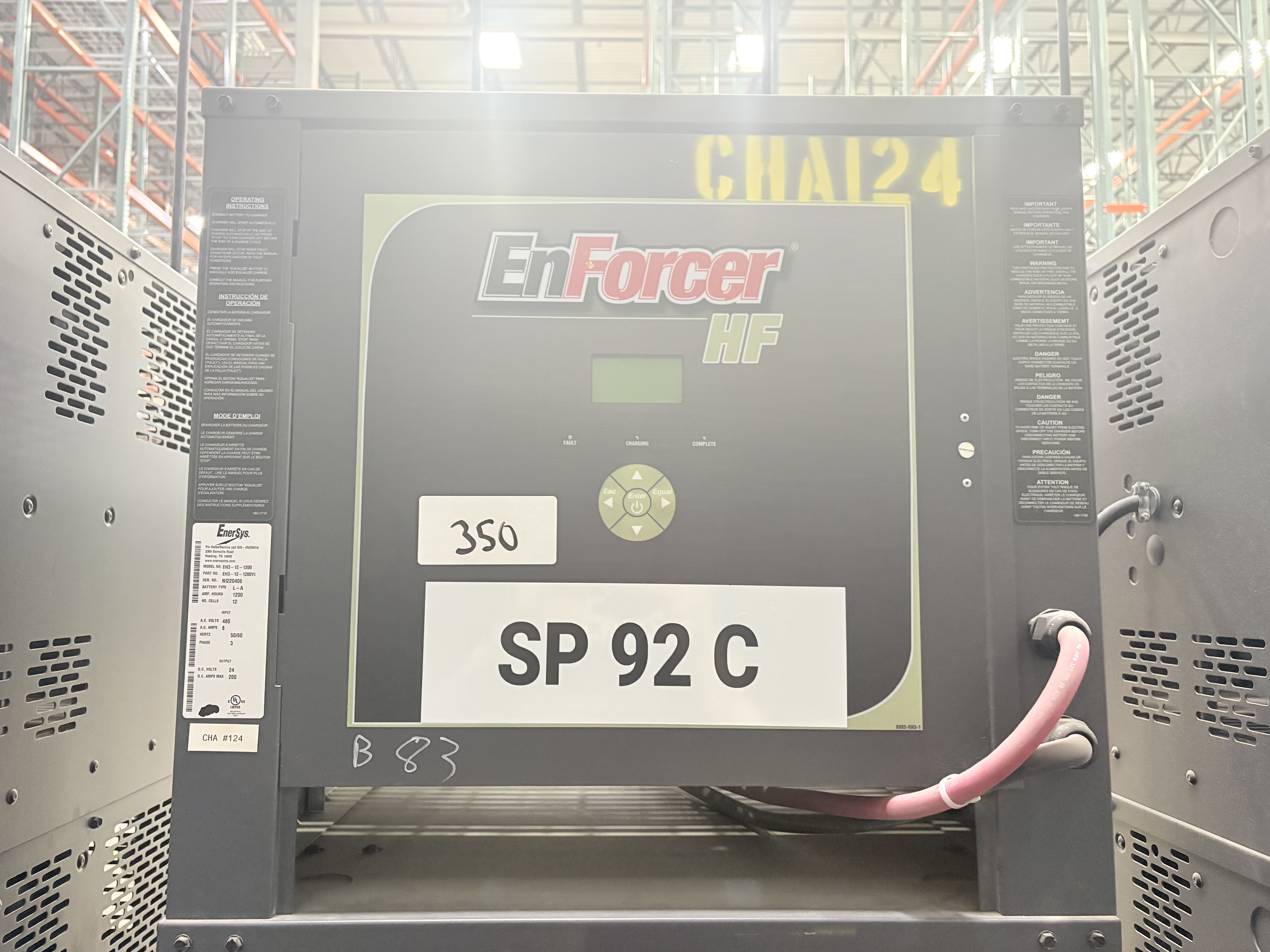Enersys Enforcer HF- 24V Battery Charger